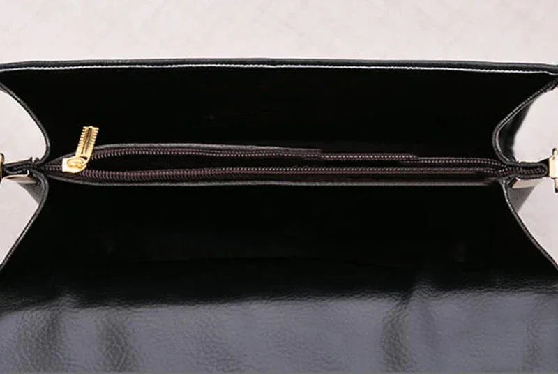 Sac à Main Femme en PU – Sac Bandoulière en Cuir Synthétique avec Fermeture à Rabat, Sac à Main Mode Tendance - Justyol