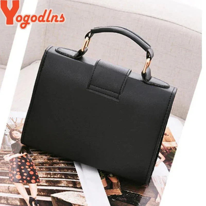 Sac à Main Femme en PU – Sac Bandoulière en Cuir Synthétique avec Fermeture à Rabat, Sac à Main Mode Tendance - Justyol