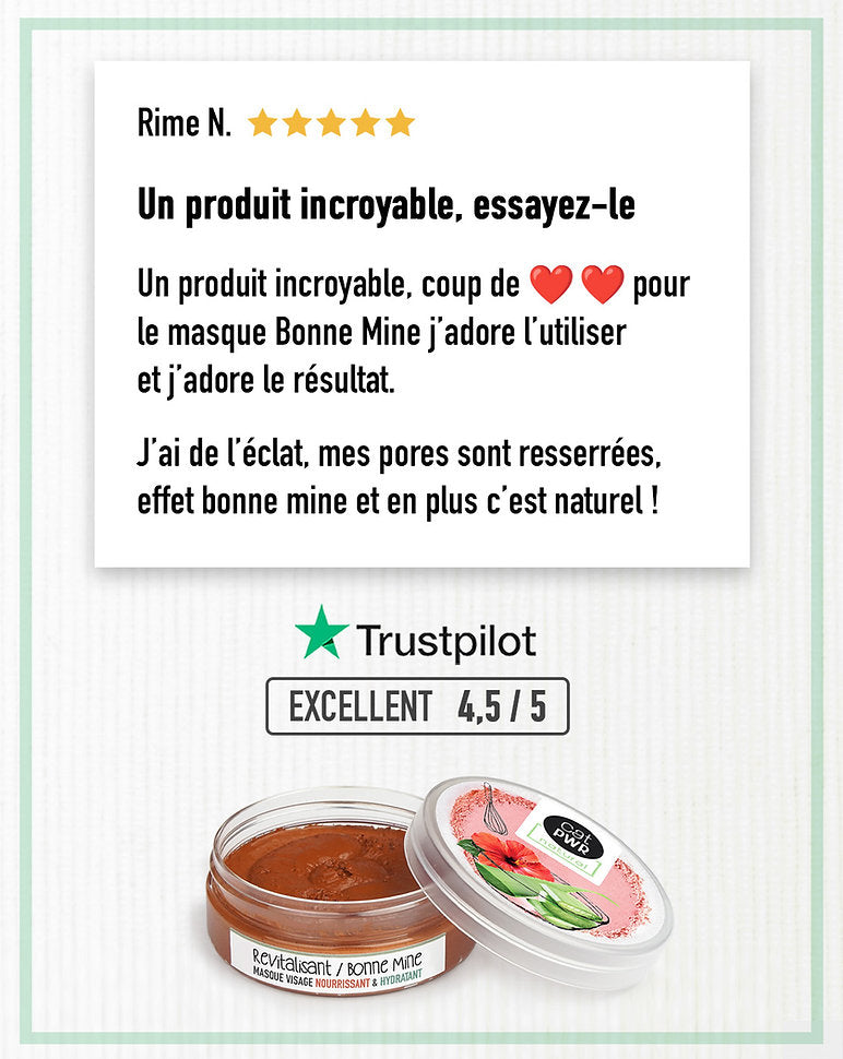 HYDRATANT / BONNE MINE   Masque Visage Argile Rouge Défatigant  | UrbanK URBANK