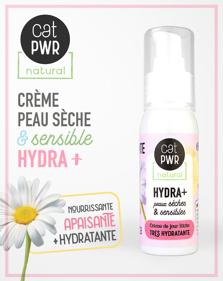 HYDRA+ Crème Très Hydratante et Apaisante pour peaux Sèches et Sensibles  | UrbanK URBANK