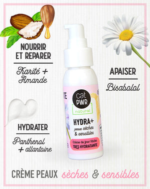 HYDRA+ Crème Très Hydratante et Apaisante pour peaux Sèches et Sensibles  | UrbanK URBANK