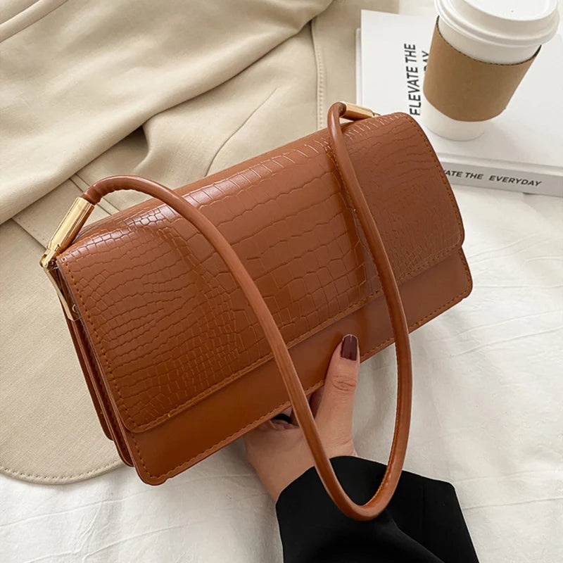 Sac à Main Femme en PU Souple – Petit Tote Vintage et Pochette Élégante