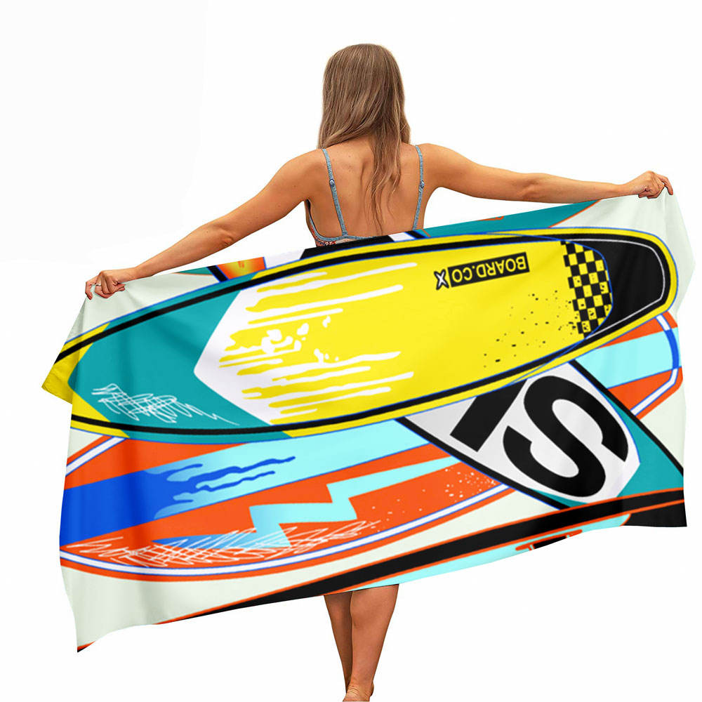Serviette plage microfibre anti-sable 75x150 cm
