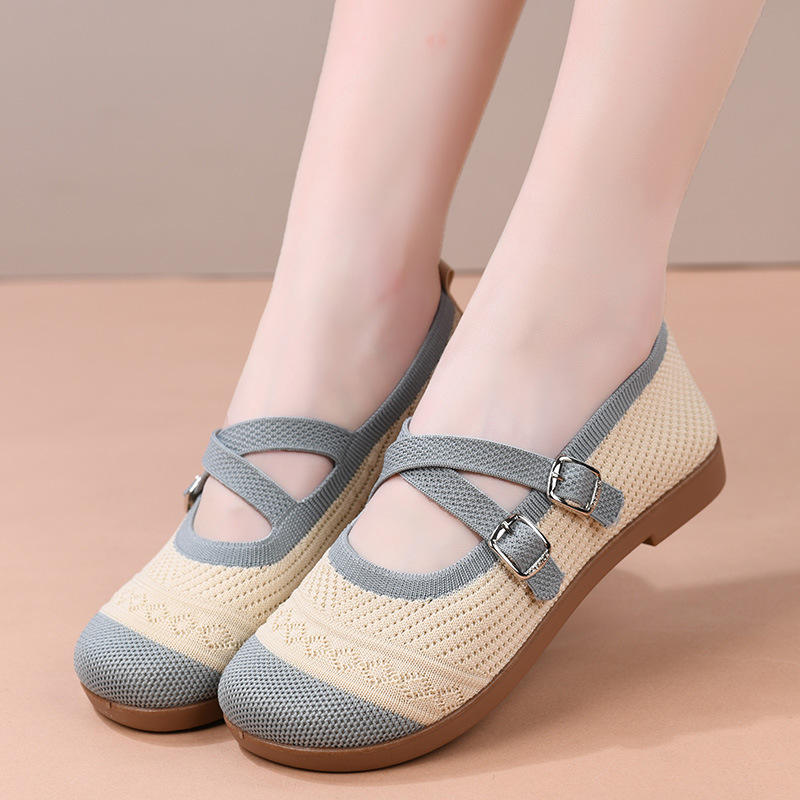 Chaussures Femme en Maille Respirante – Confort Antidérapant Printemps