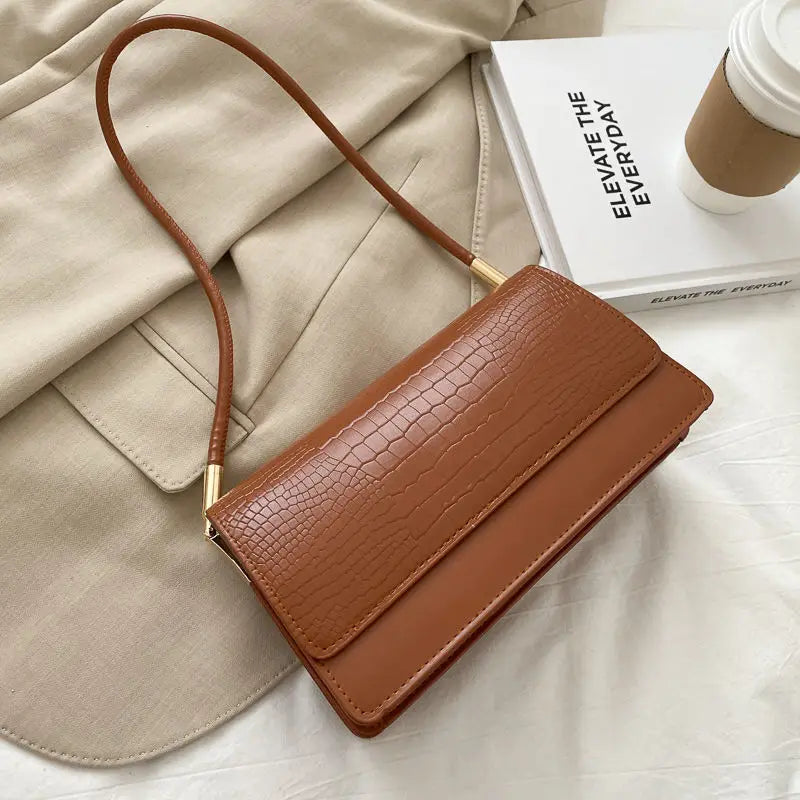 Sac à Main Femme en PU Souple – Petit Tote Vintage et Pochette Élégante