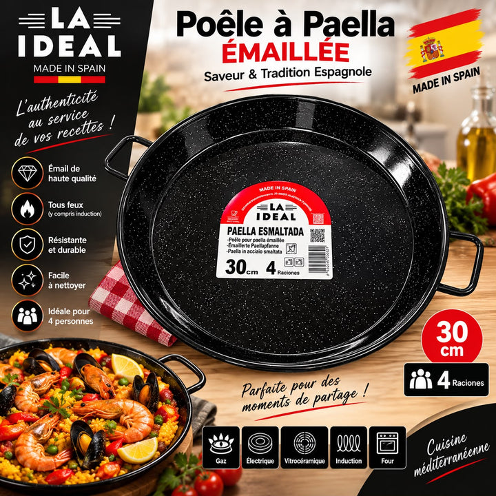 POELLE PAELLA LA IDEAL 30CM