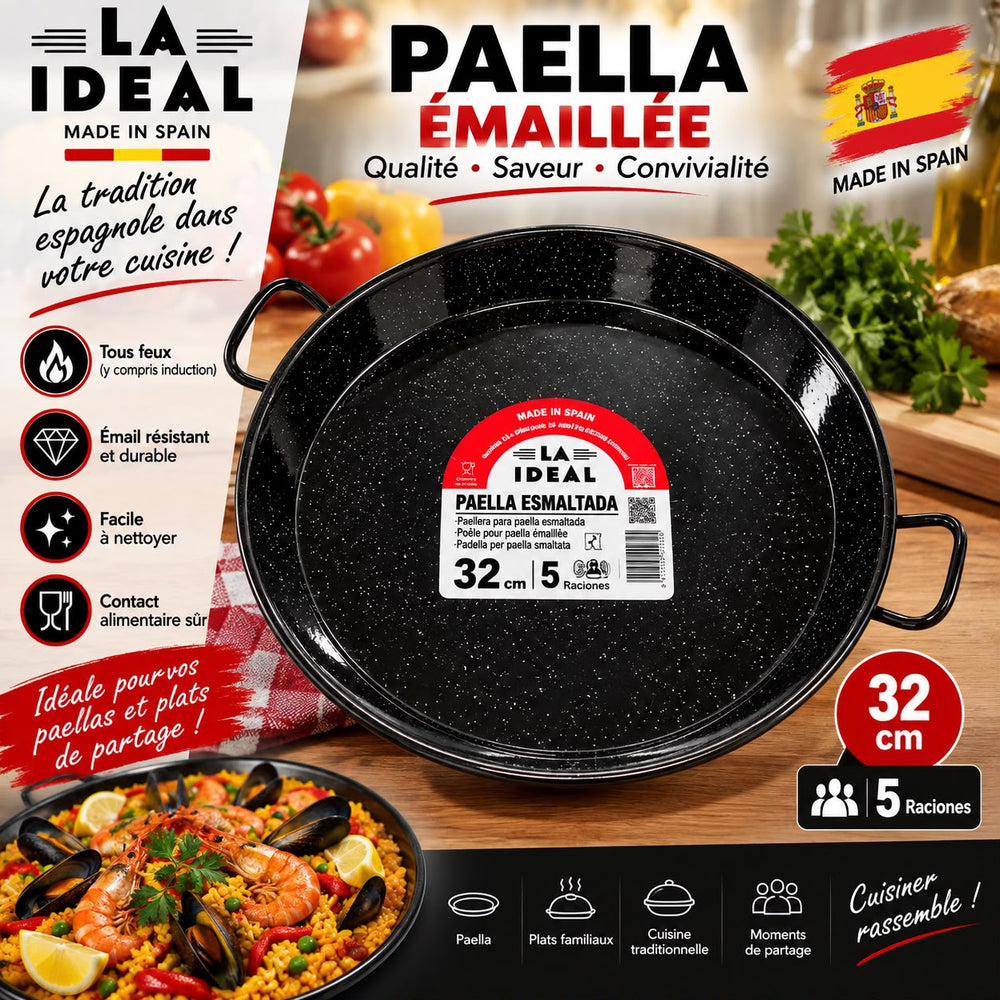 POELLE PAELLA LA IDEAL 32CM