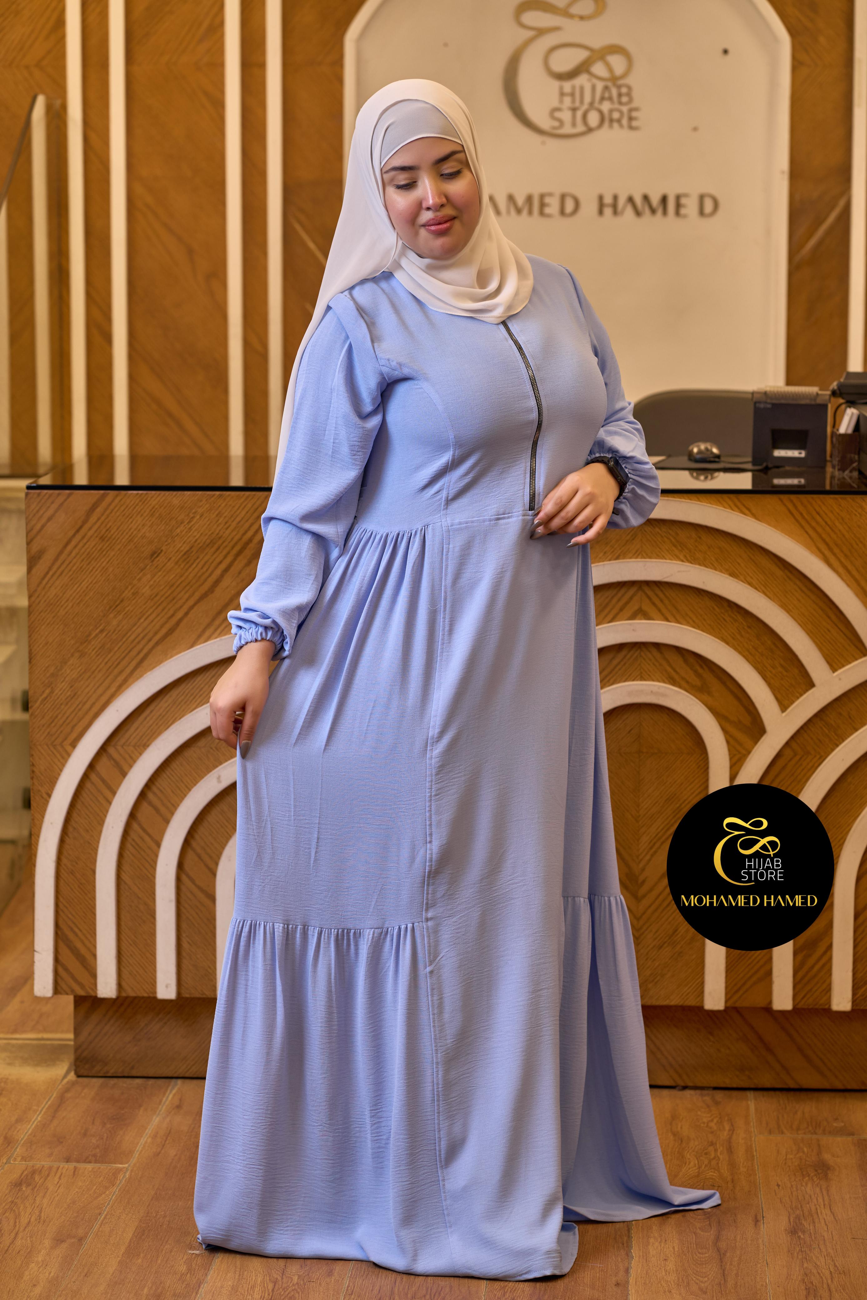 Robe Arwa Longue avec Fermeture Zippée