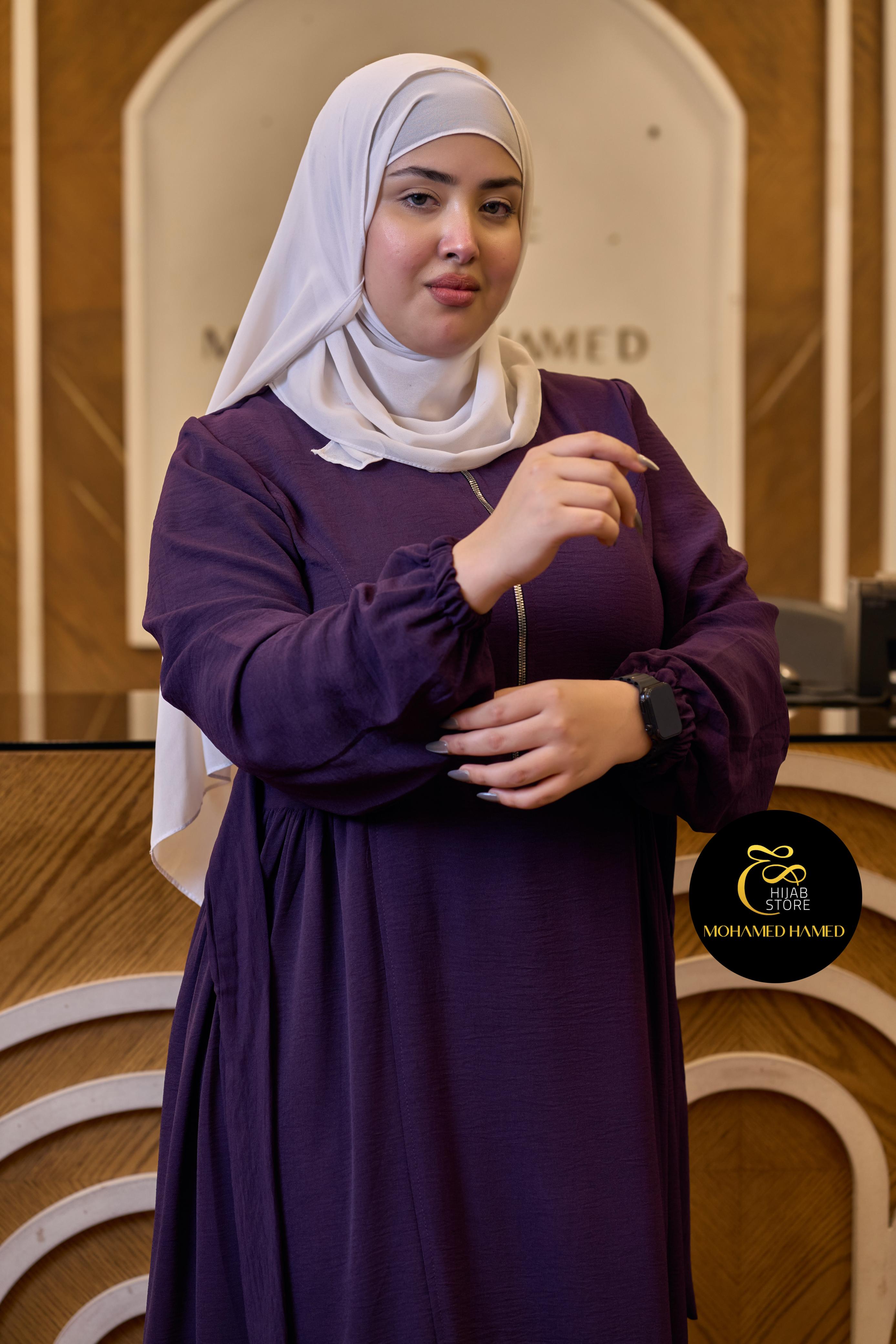 Robe Arwa Longue avec Fermeture Zippée