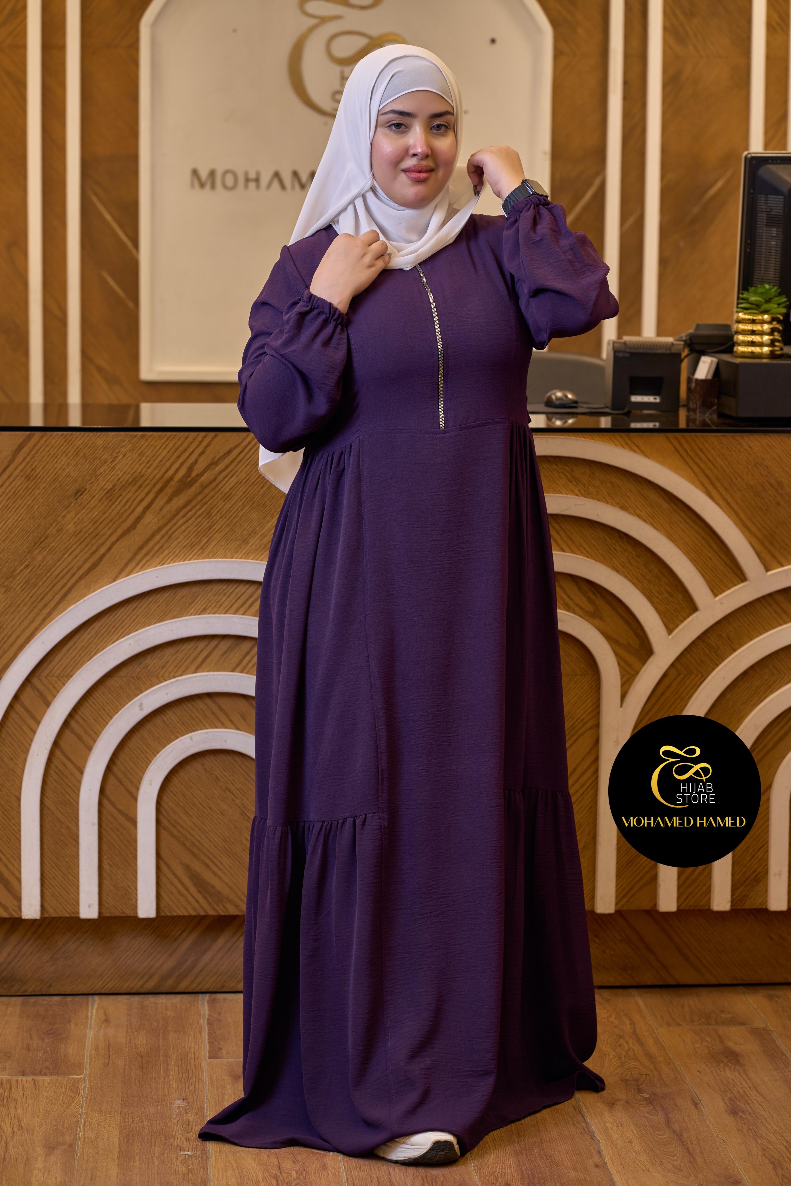 Robe Arwa Longue avec Fermeture Zippée