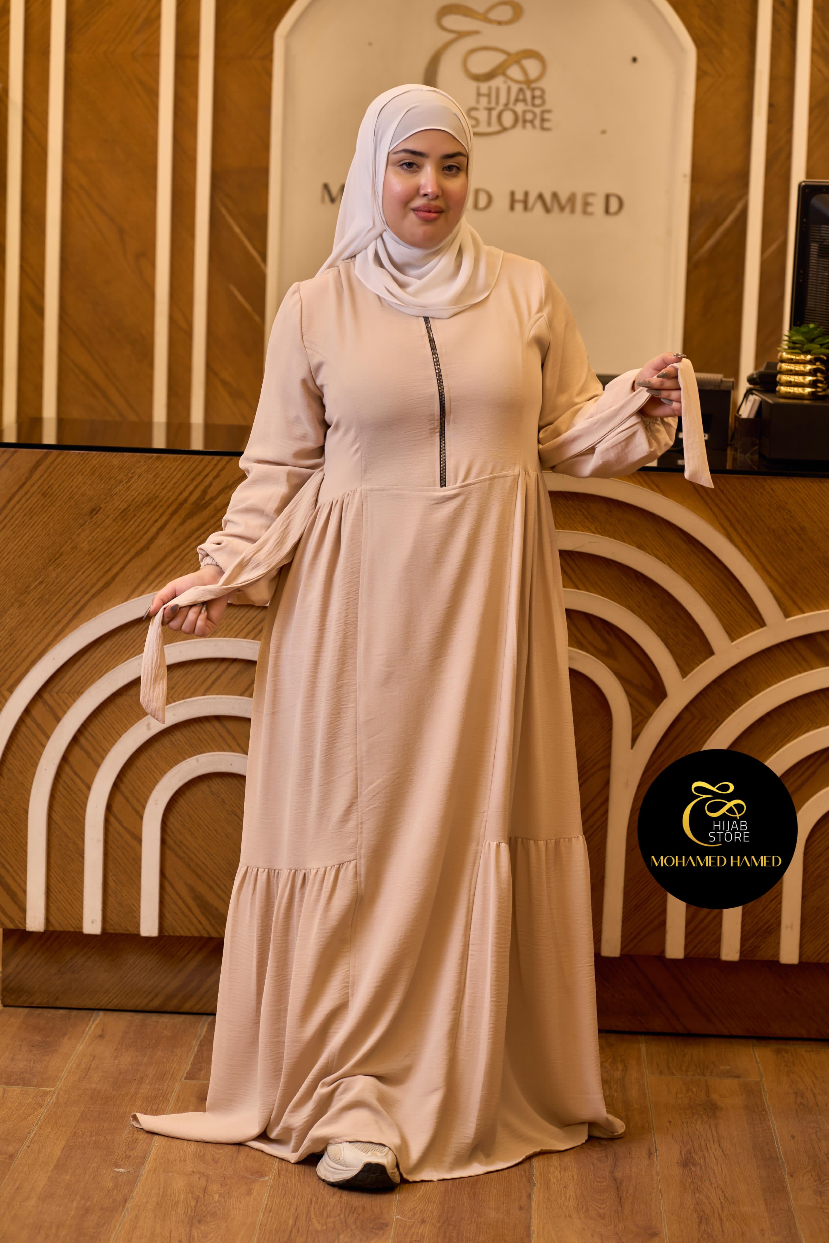 Robe Arwa Longue avec Fermeture Zippée