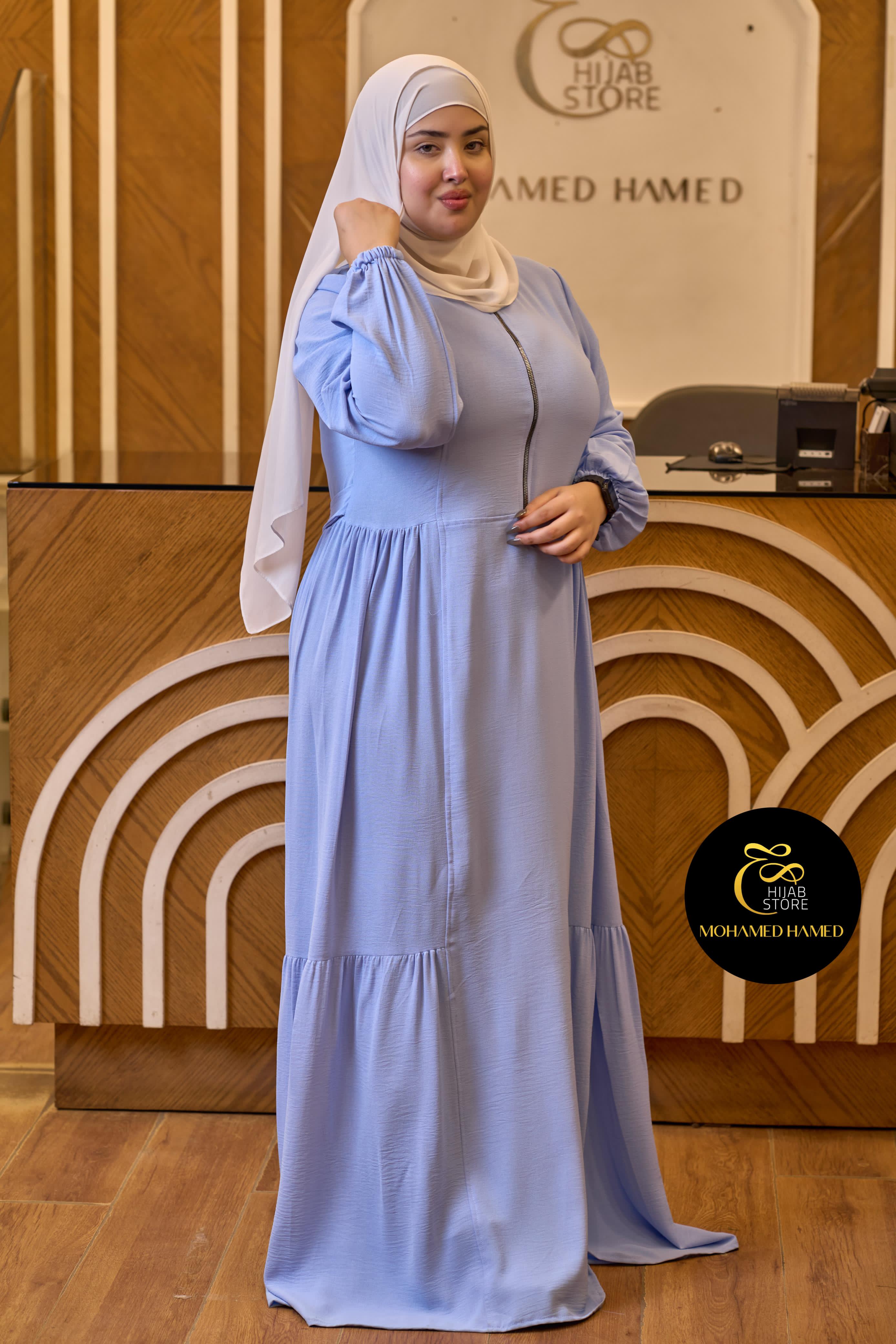 Robe Arwa Longue avec Fermeture Zippée