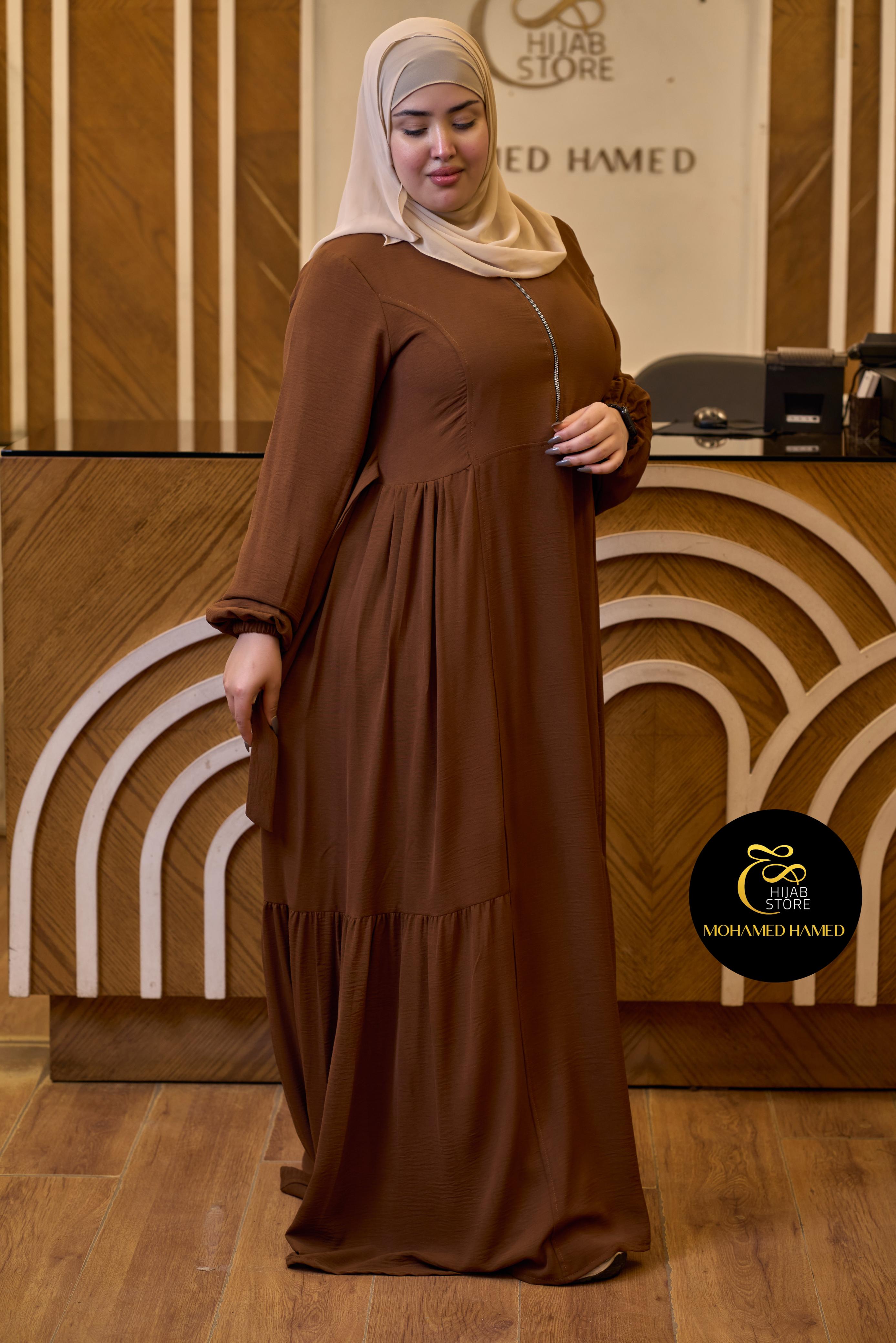 Robe Arwa Longue avec Fermeture Zippée