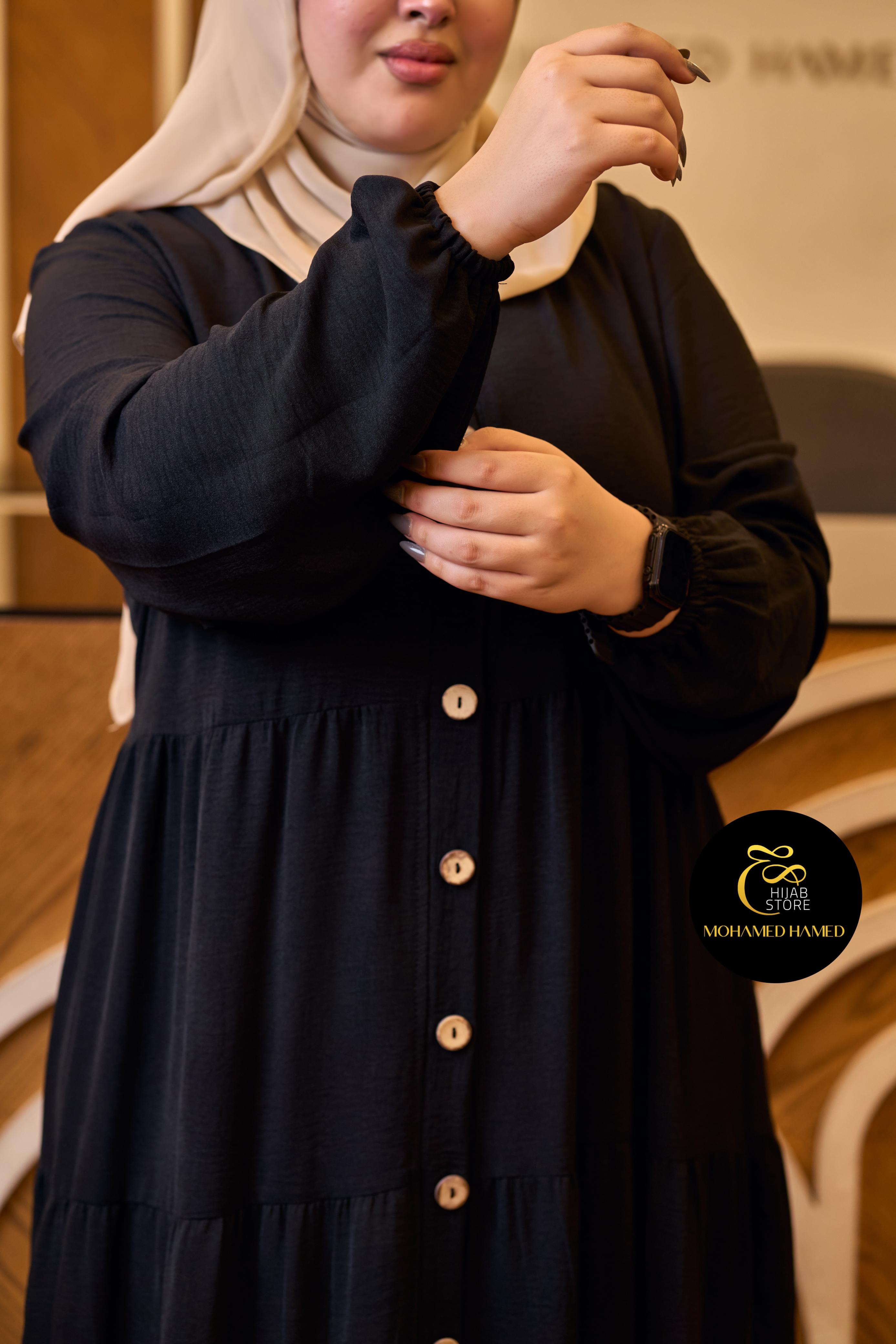 Robe Waqar Longue – Tissu Turc CY à Boutons