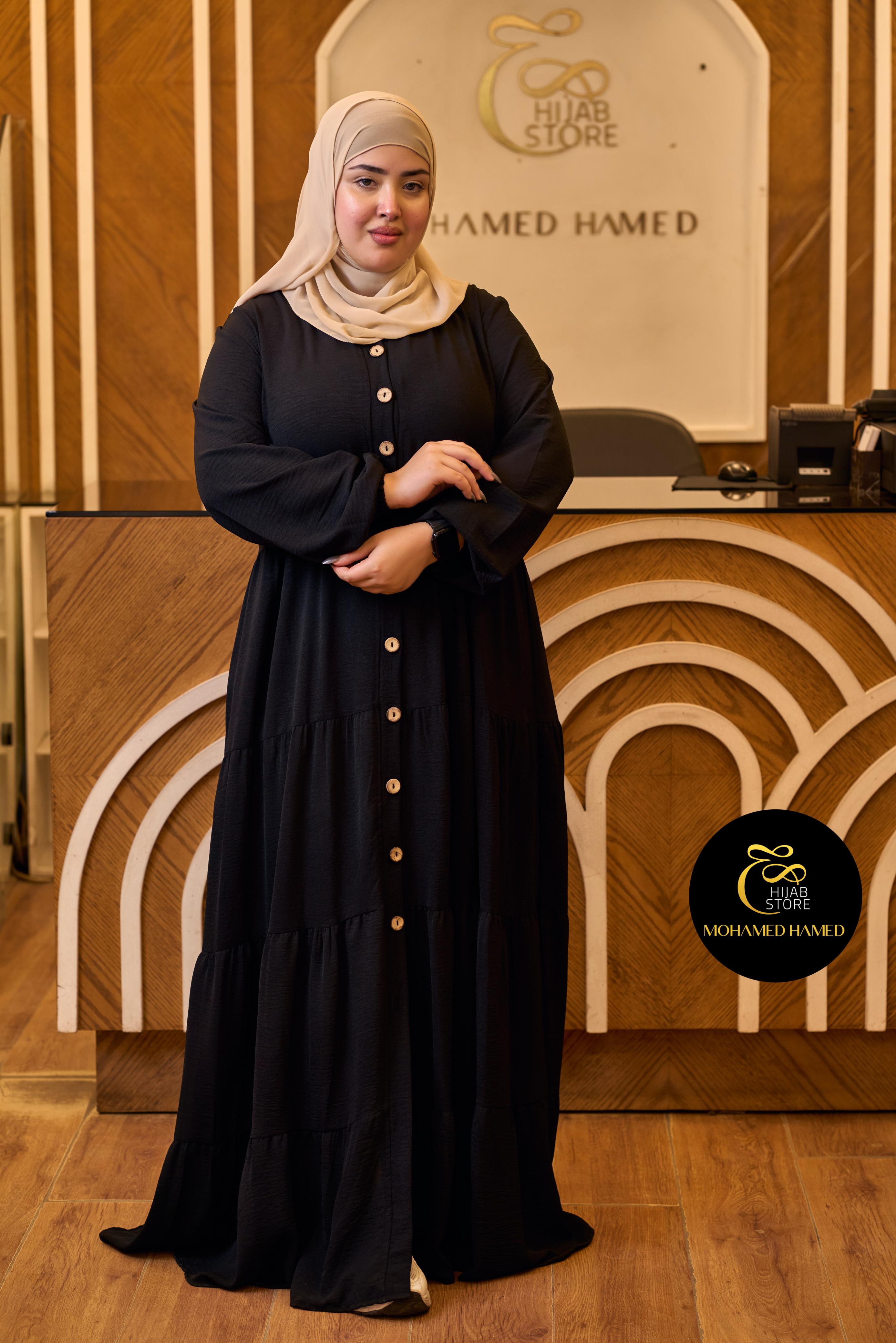 Robe Waqar Longue – Tissu Turc CY à Boutons