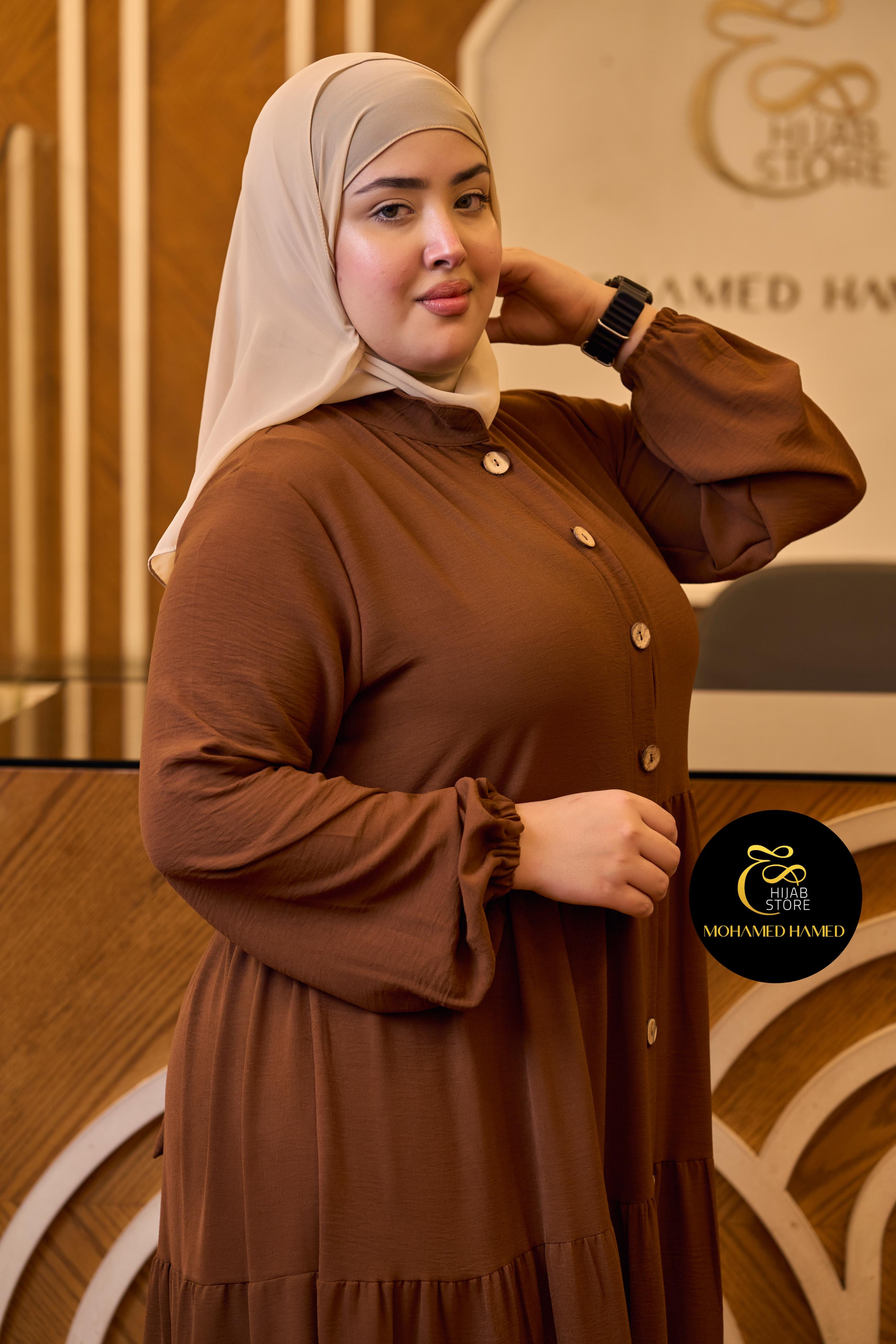Robe Waqar Longue – Tissu Turc CY à Boutons