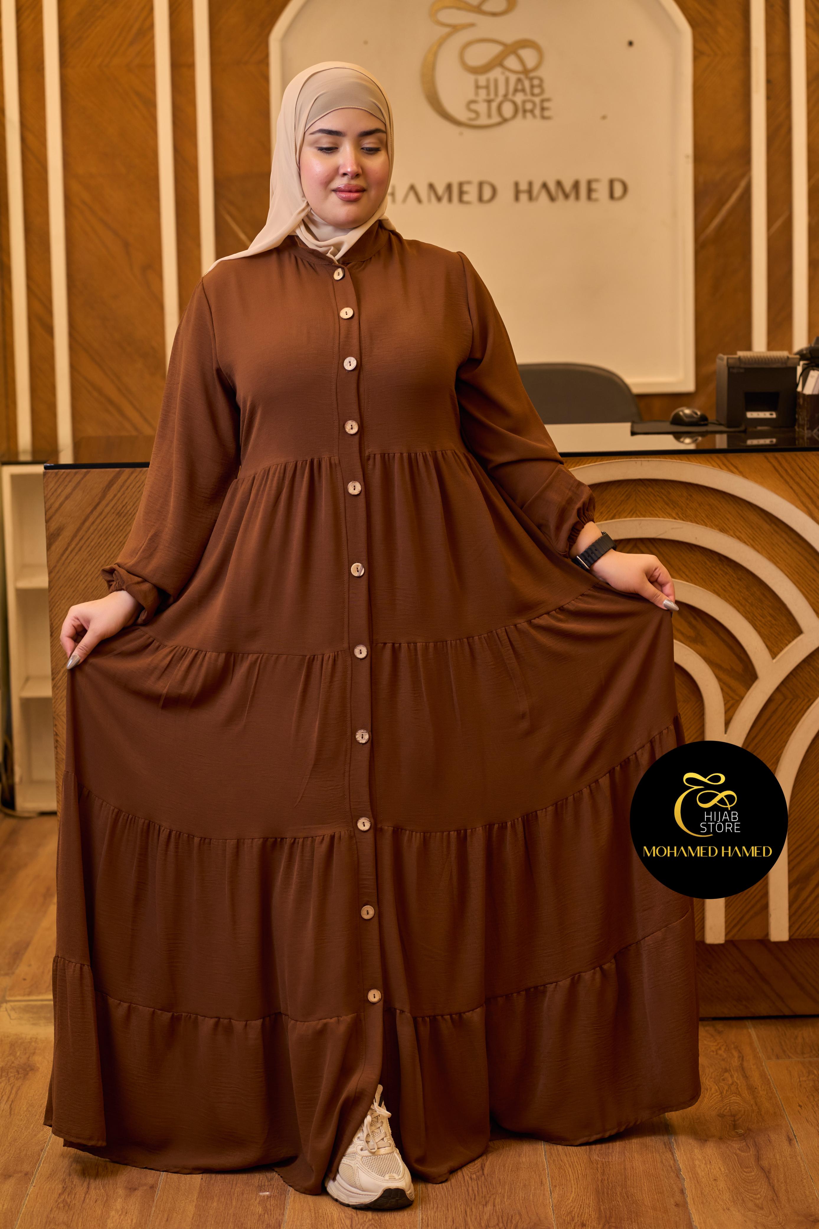 Robe Waqar Longue – Tissu Turc CY à Boutons