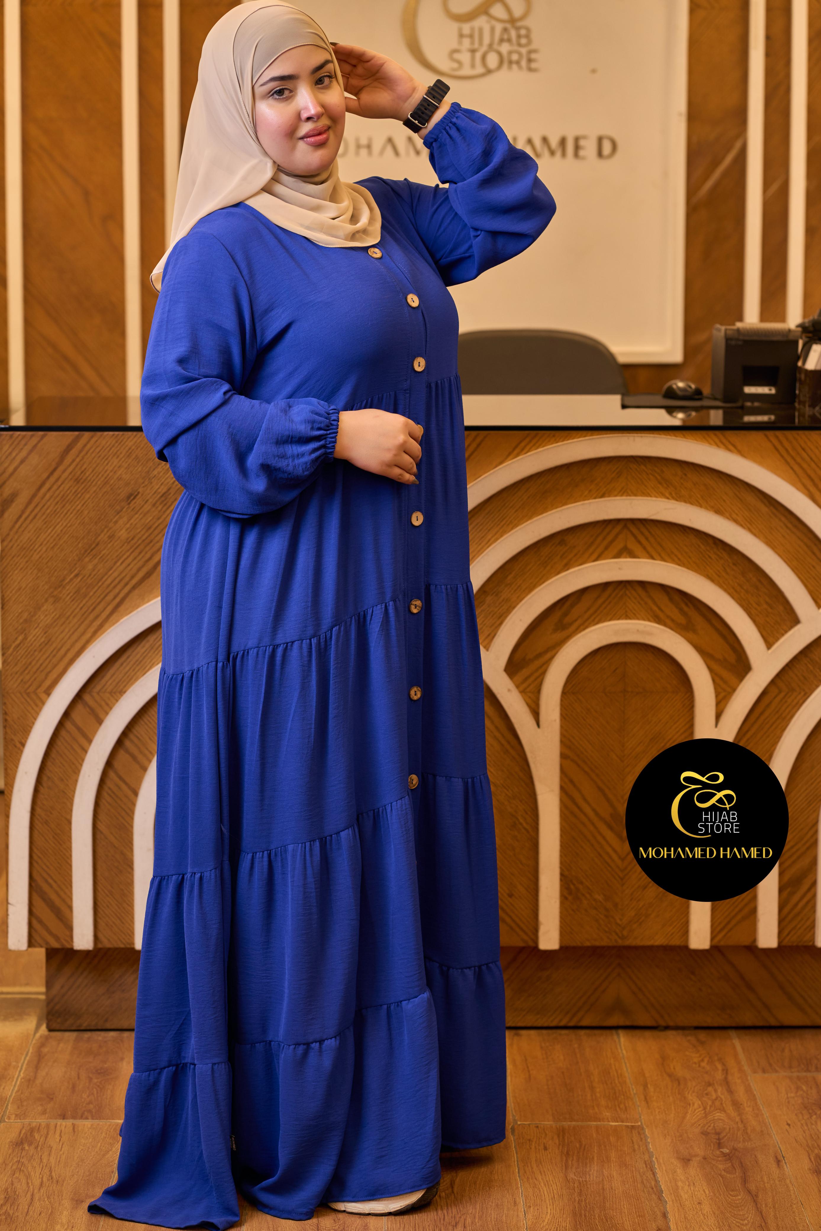 Robe Waqar Longue – Tissu Turc CY à Boutons