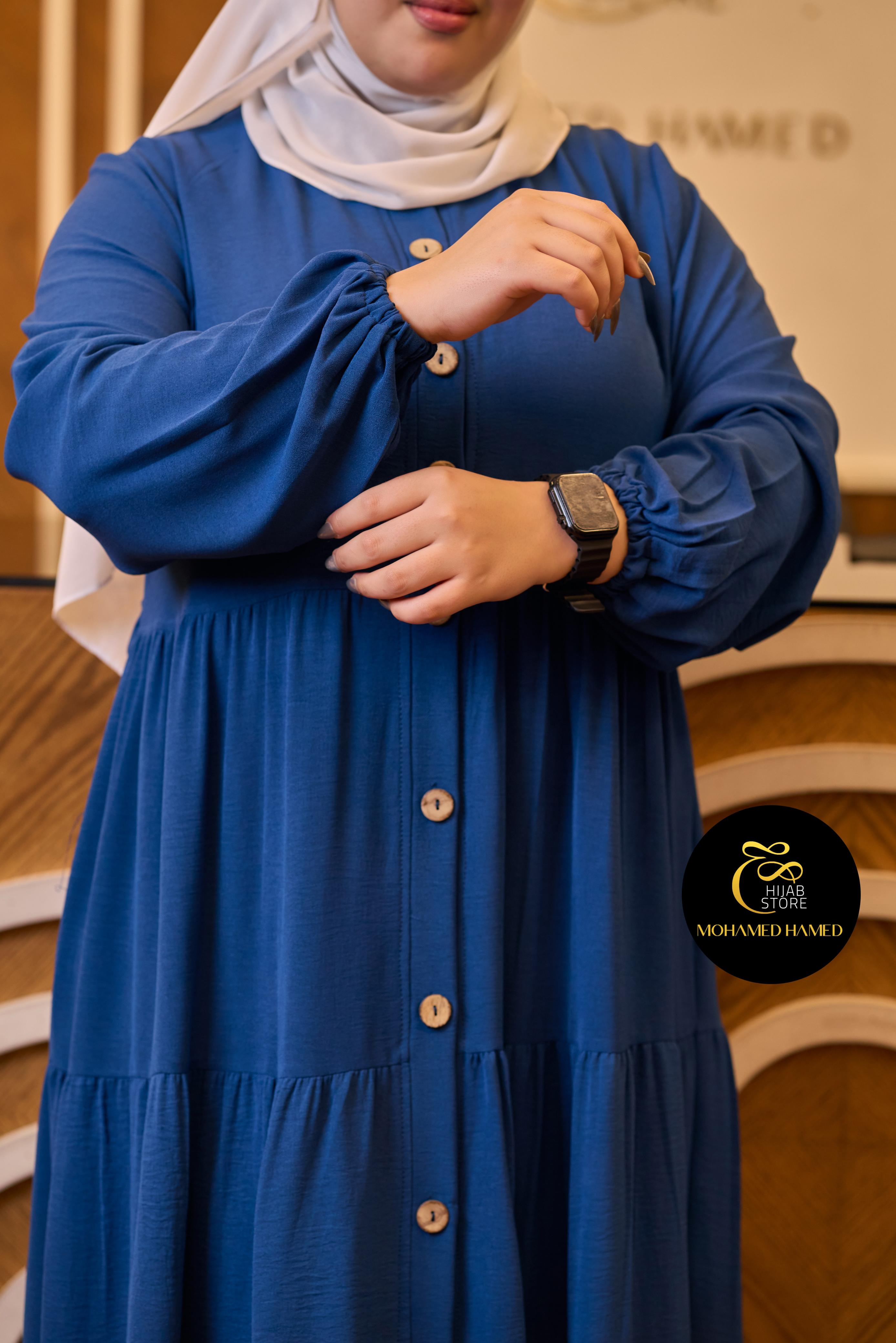 Robe Waqar Longue – Tissu Turc CY à Boutons