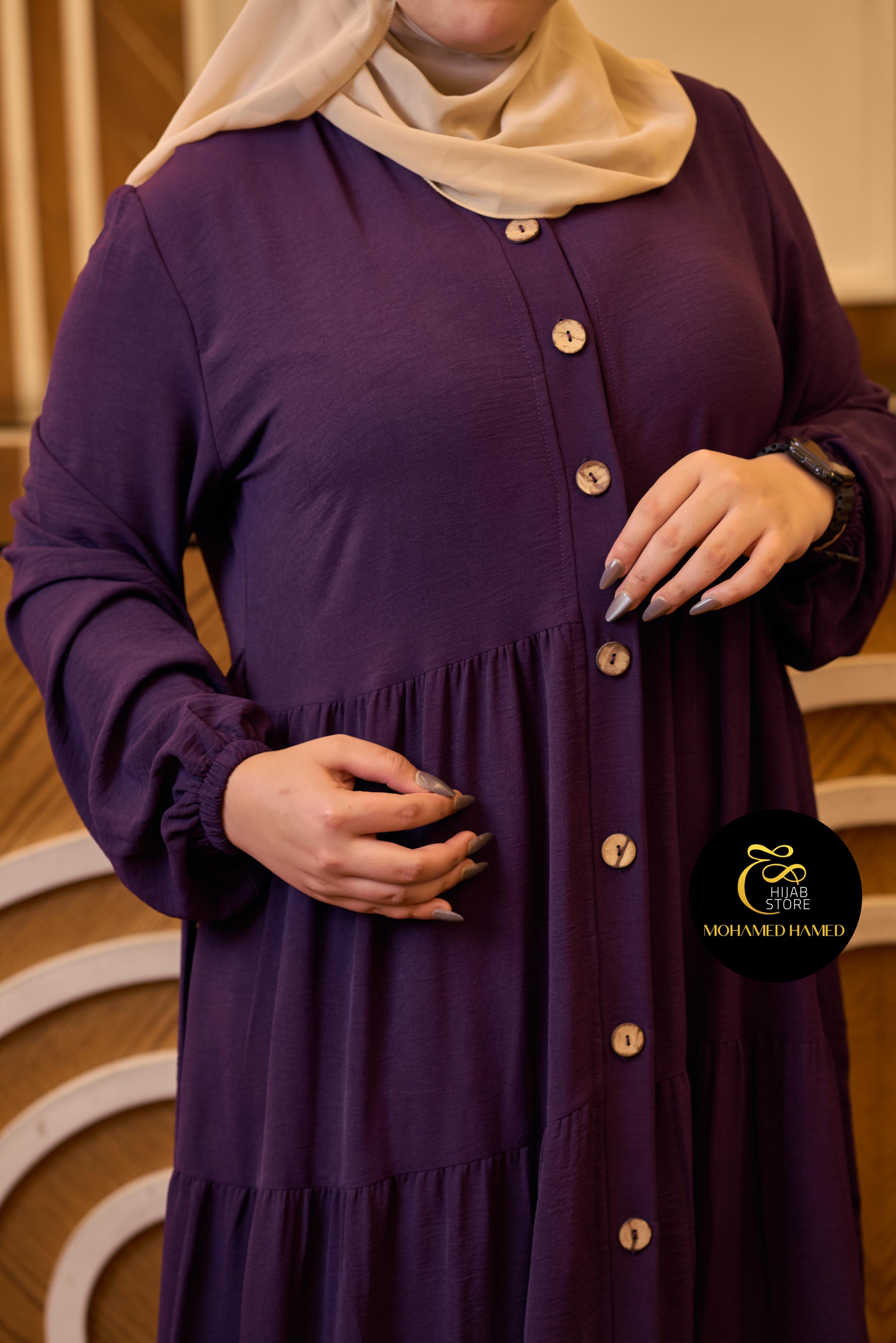 Robe Waqar Longue – Tissu Turc CY à Boutons