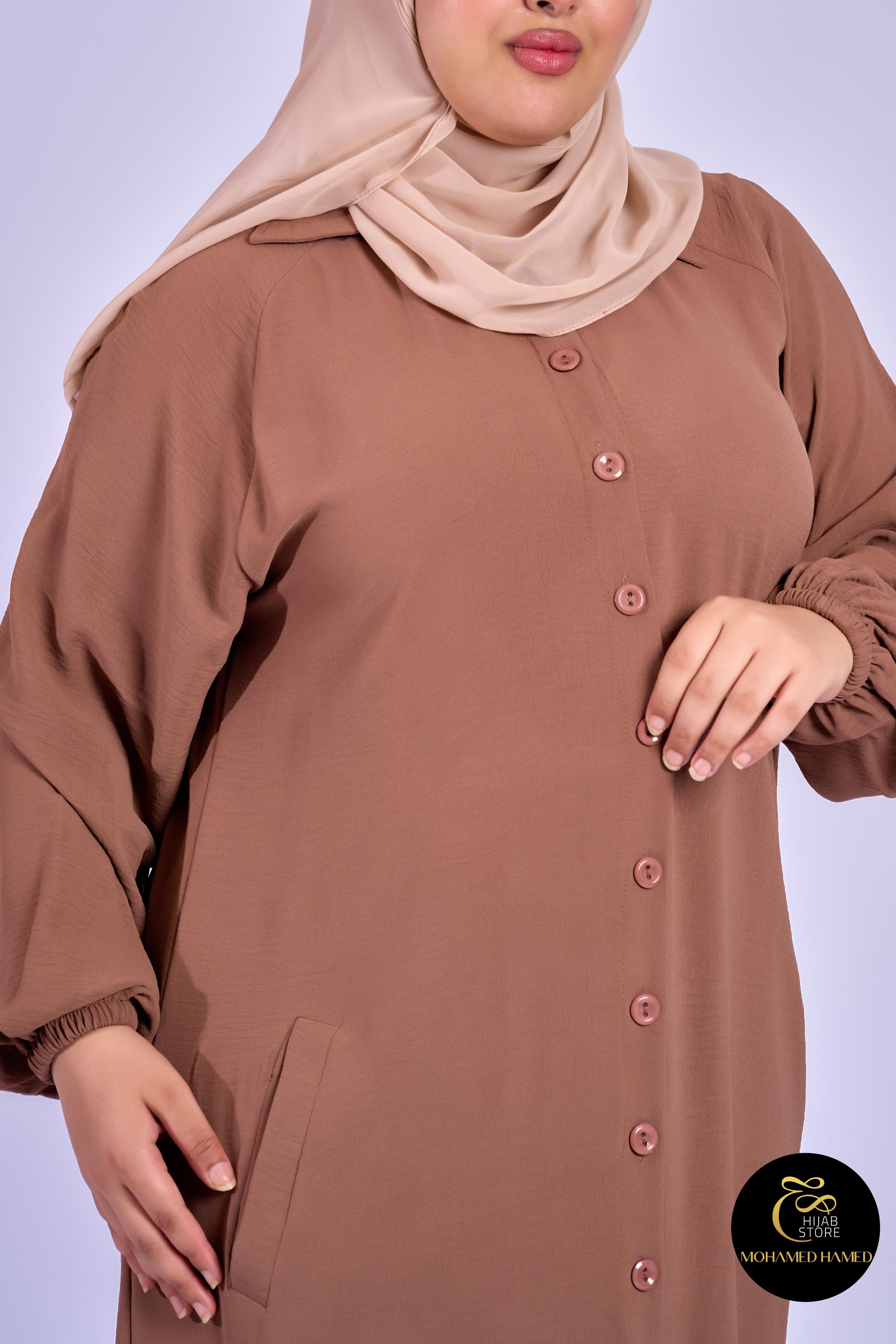 Robe Berry Longue – Tissu Turc CY à Boutons