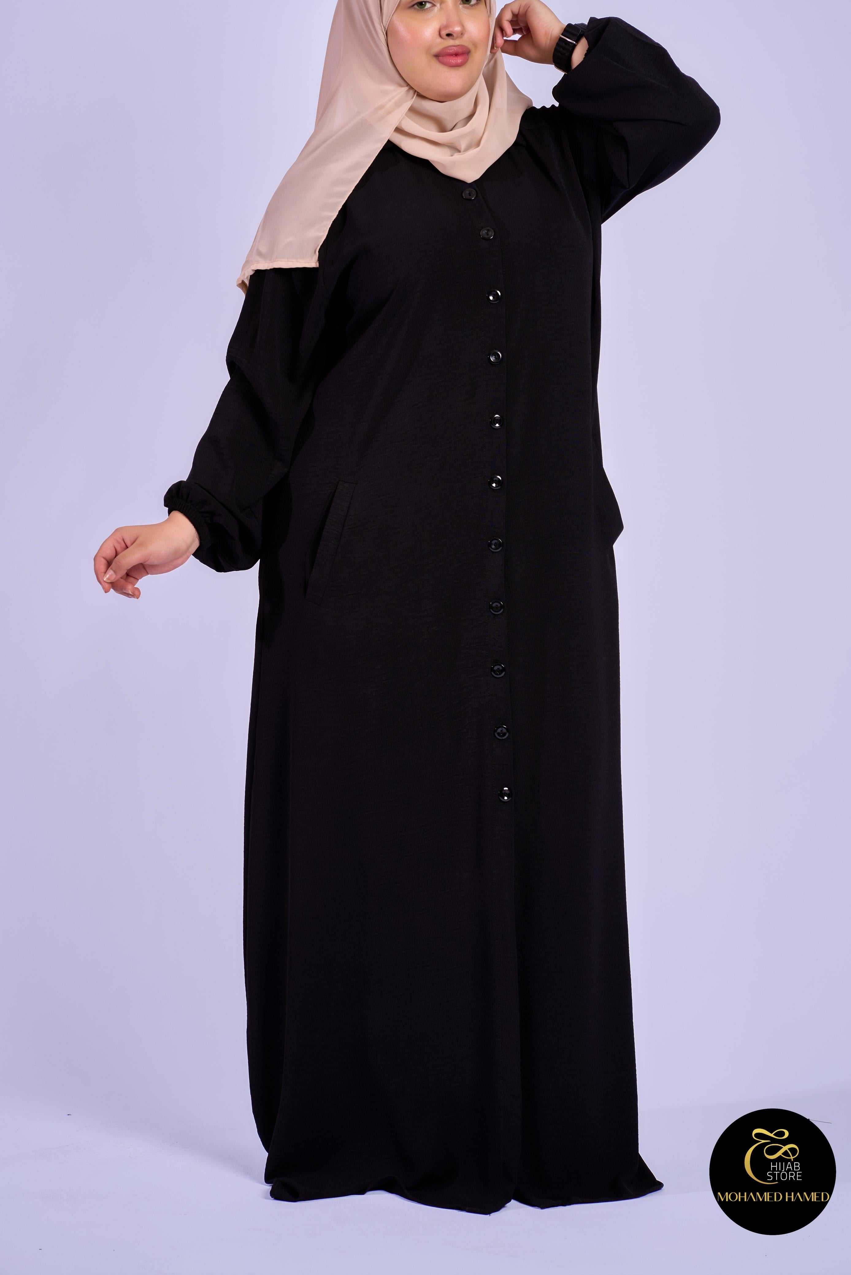 Robe Berry Longue – Tissu Turc CY à Boutons