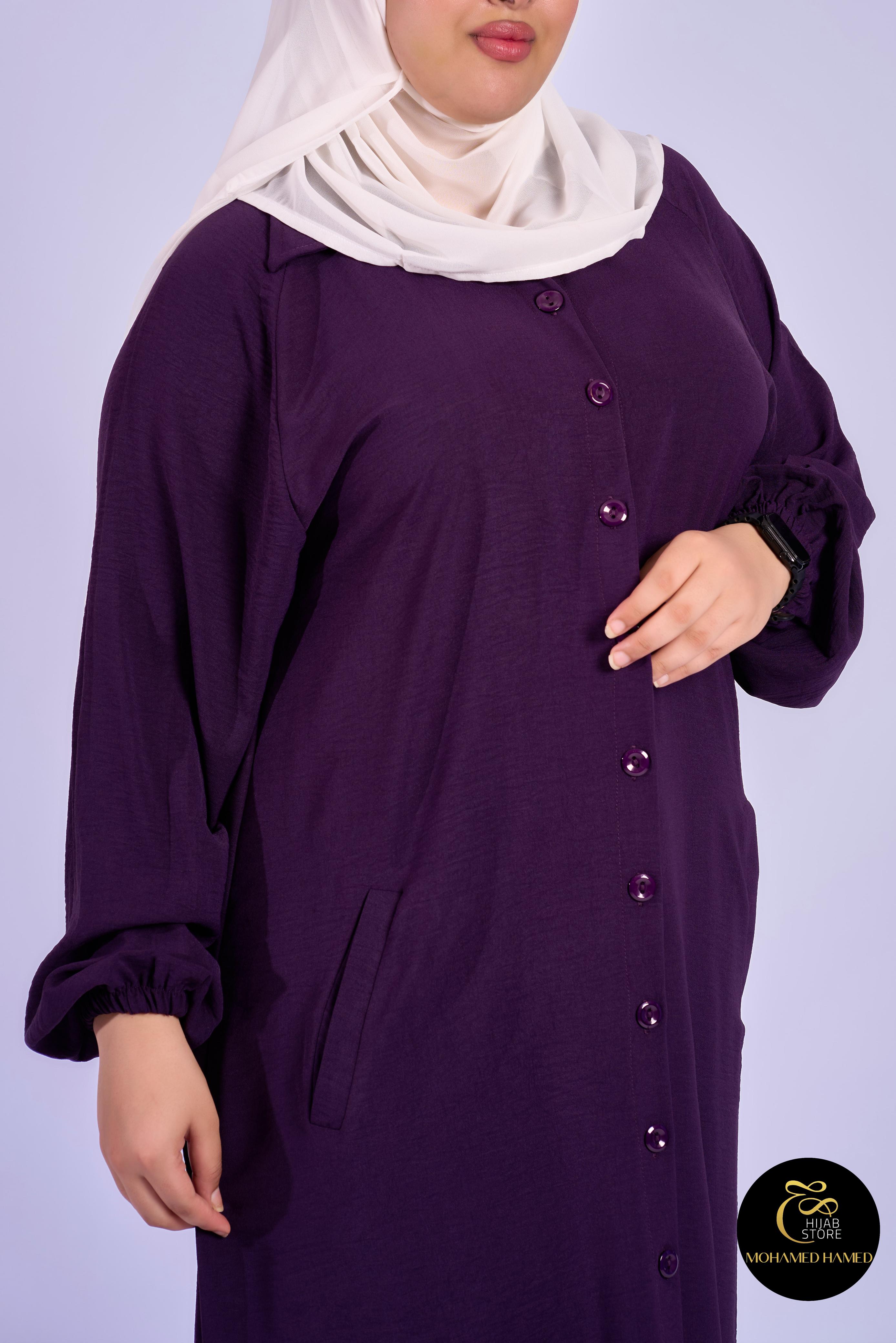 Robe Berry Longue – Tissu Turc CY à Boutons