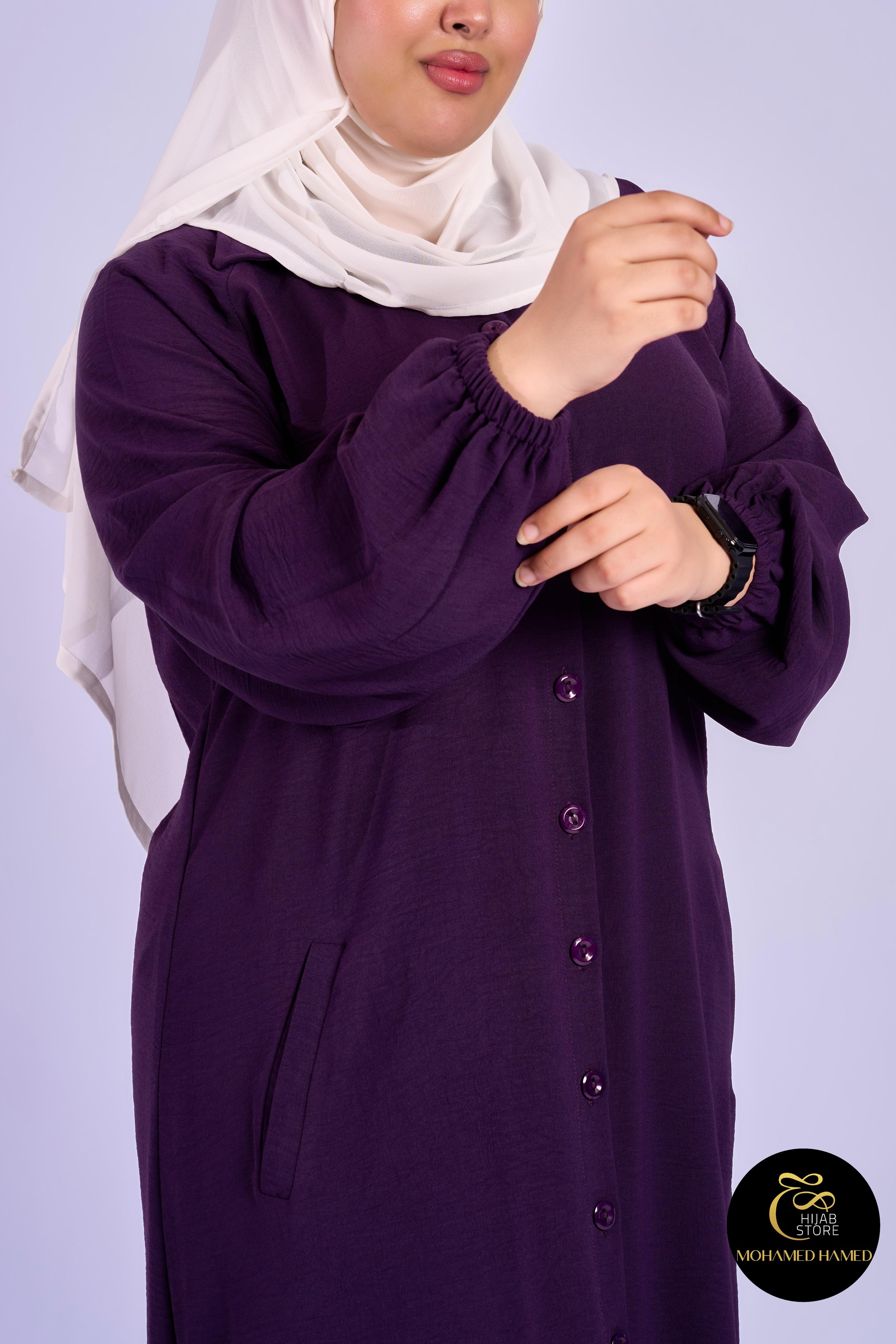 Robe Berry Longue – Tissu Turc CY à Boutons