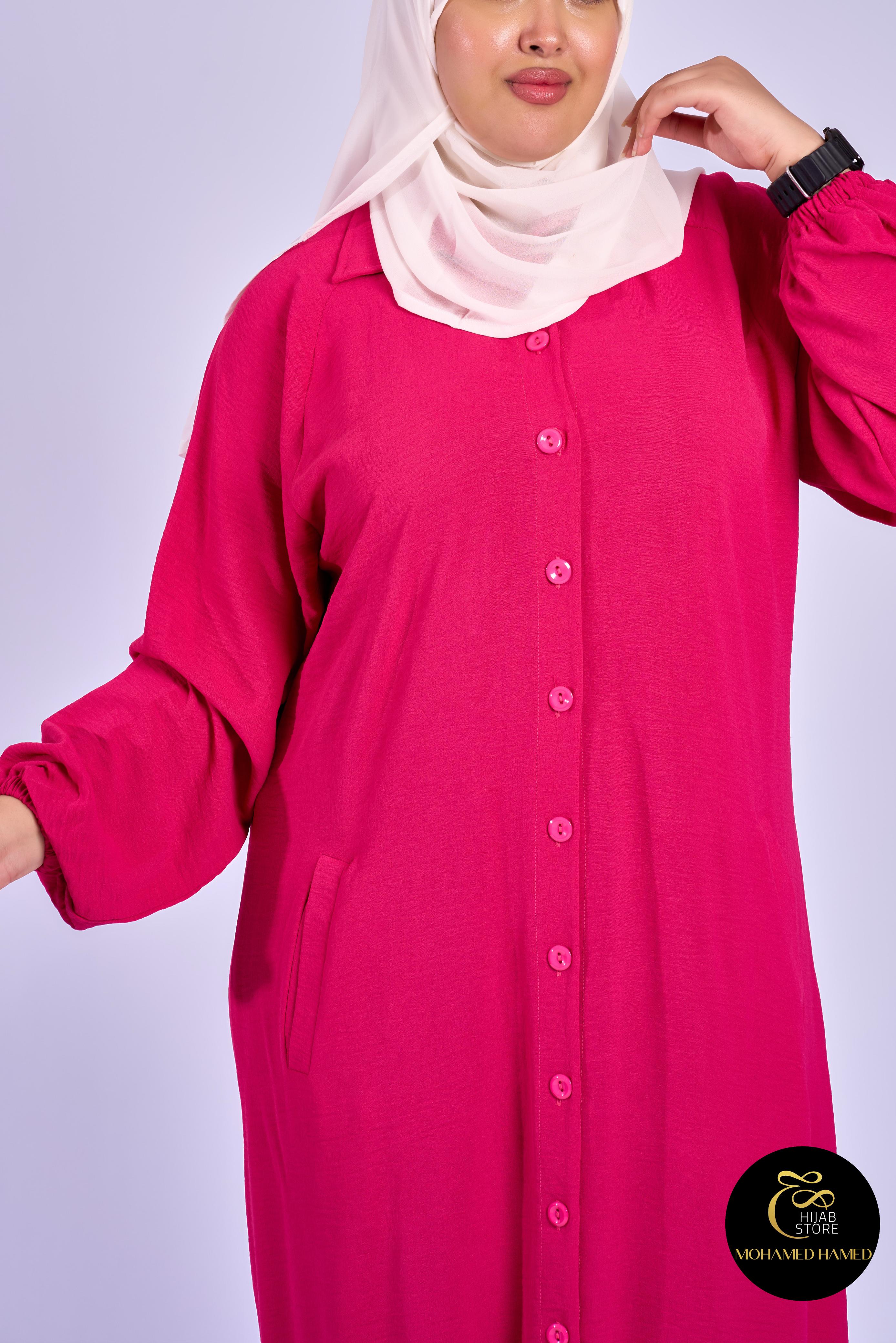 Robe Berry Longue – Tissu Turc CY à Boutons