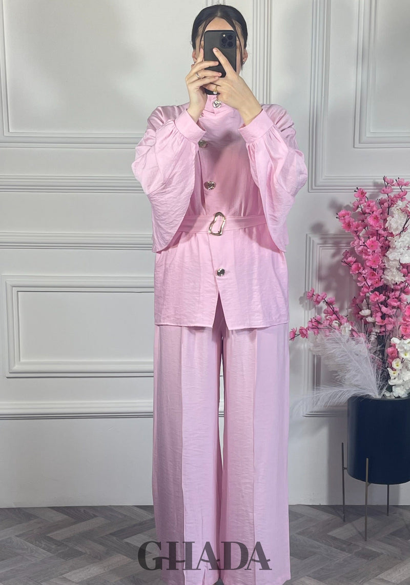 Ensemble avec pantalon - Rose