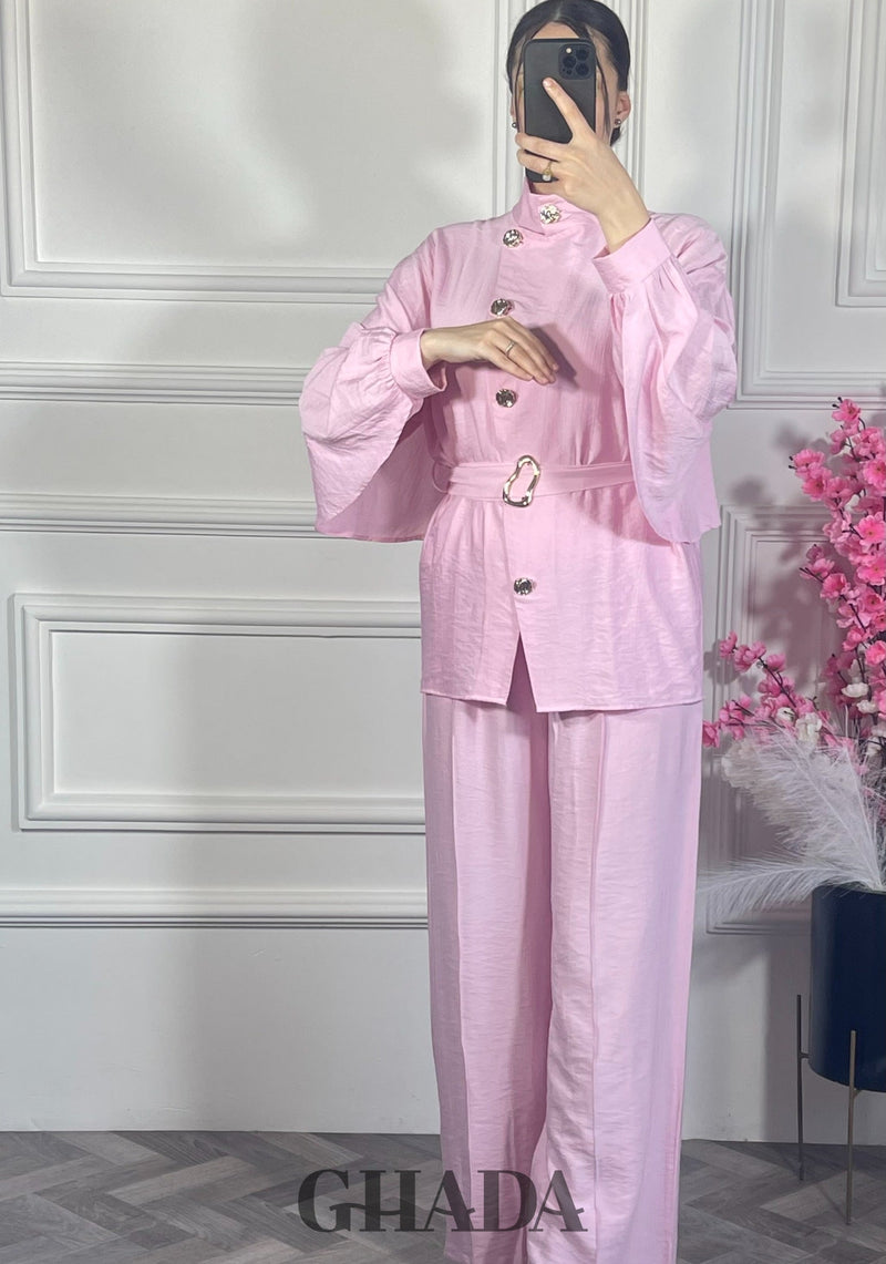 Ensemble avec pantalon - Rose