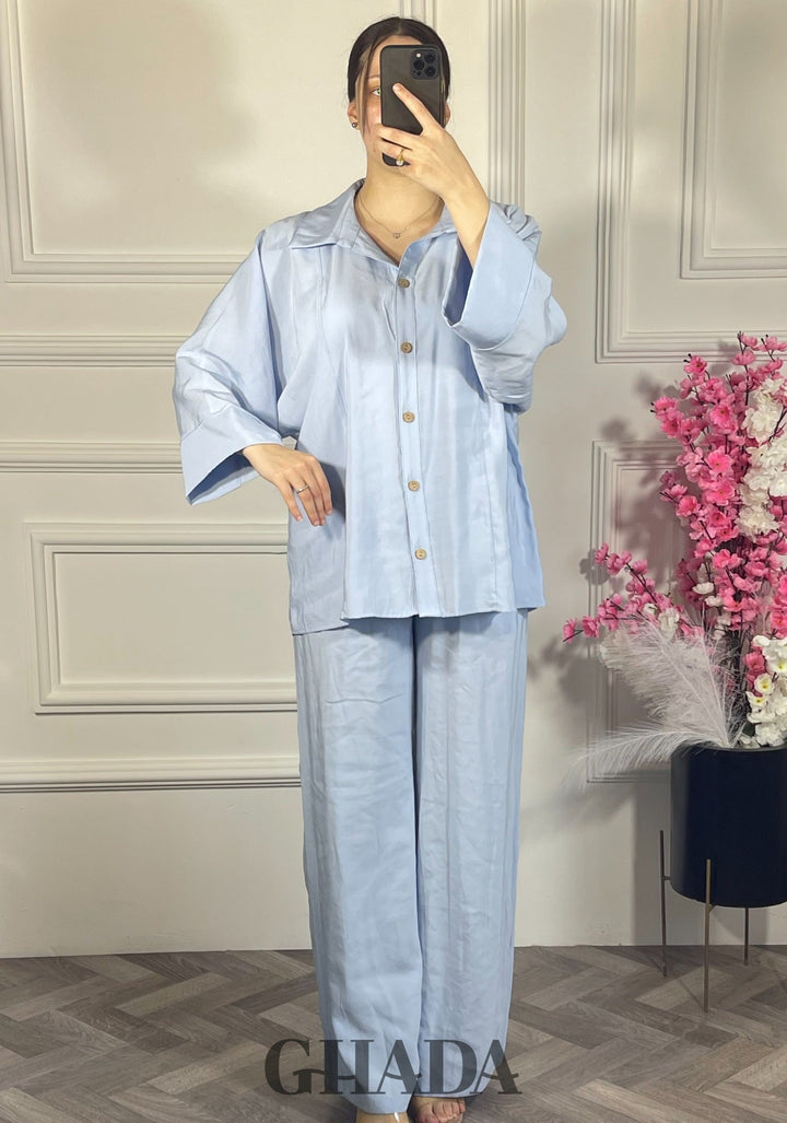 Ensemble avec pantalon - Bleu ciel