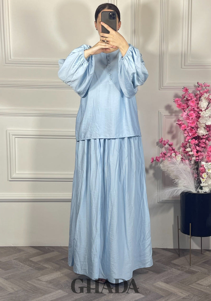 Ensemble avec jupe - Bleu ciel