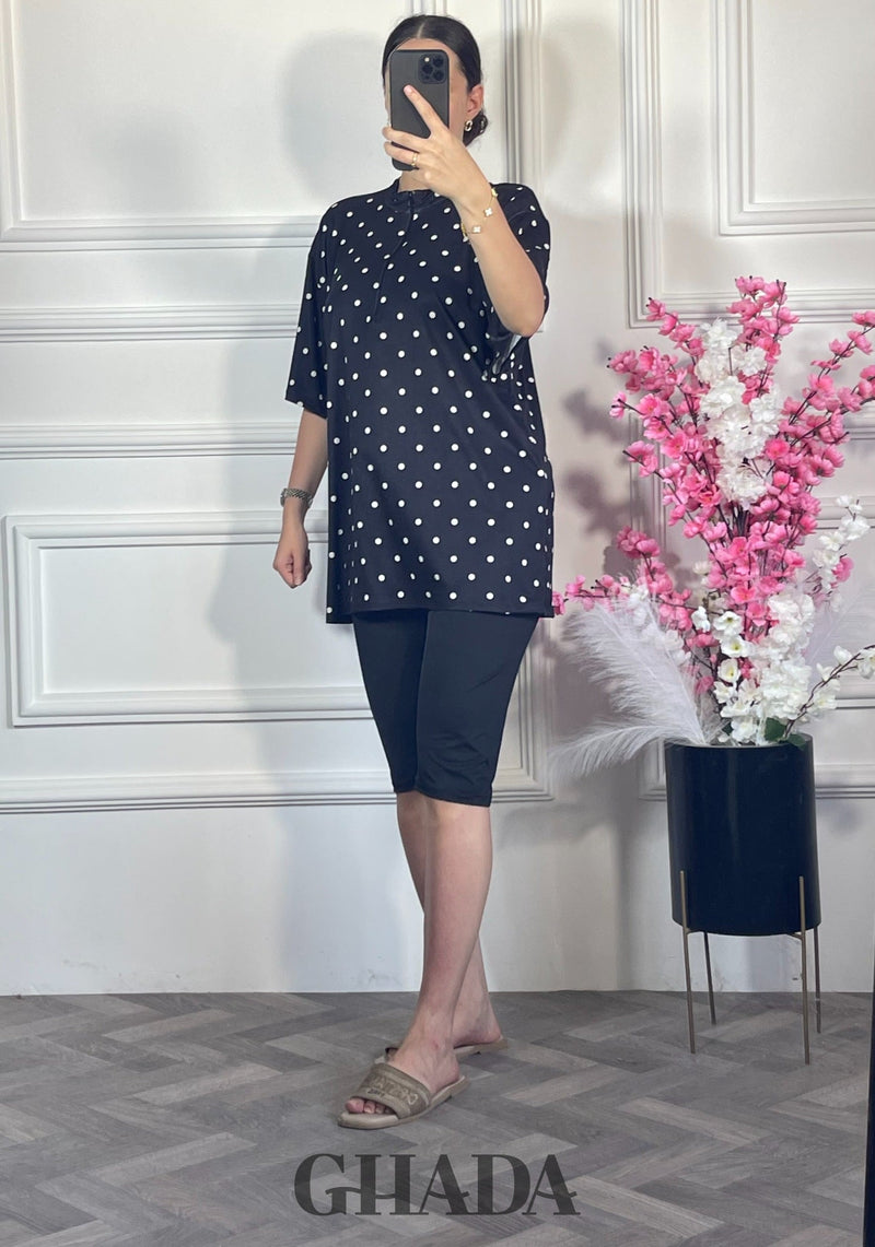 Maillot de bain burkini short - Polka dot