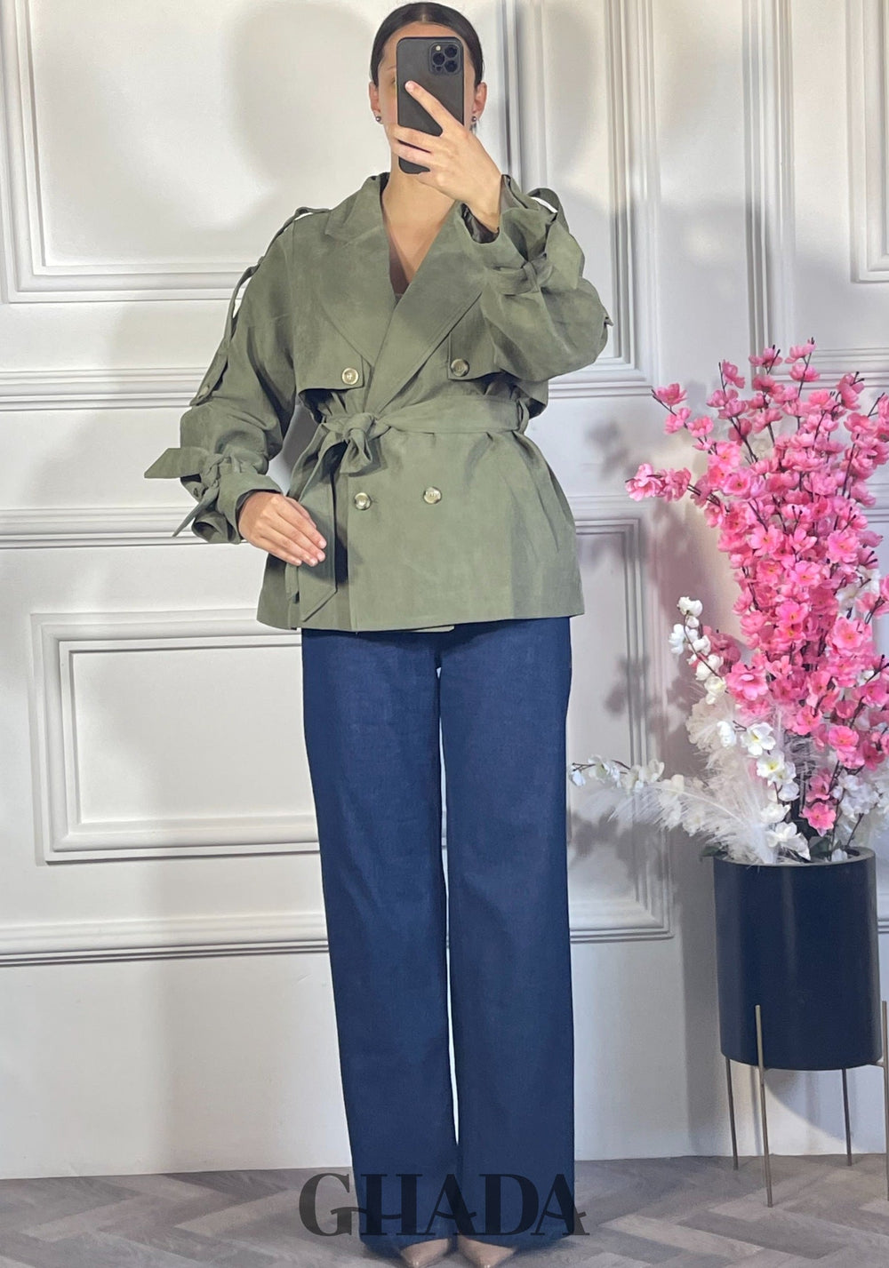 Trench-coat court - Vert Kaki