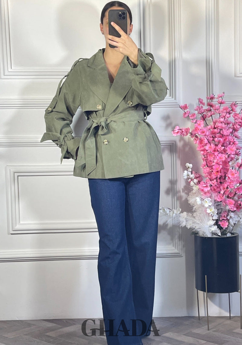 Trench-coat court - Vert Kaki