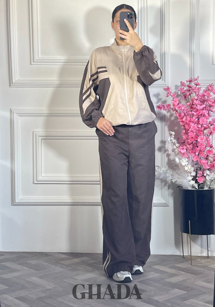 Ensemble survêtement oversize - Marron