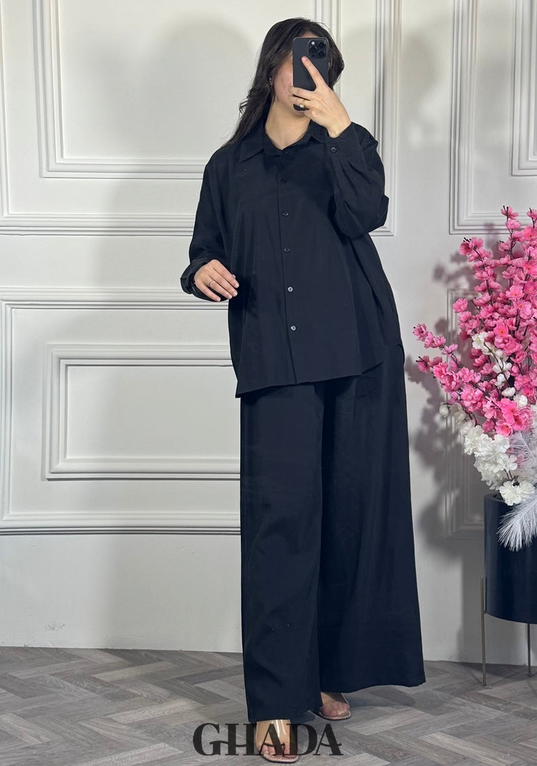 Ensemble avec pantalon en noir