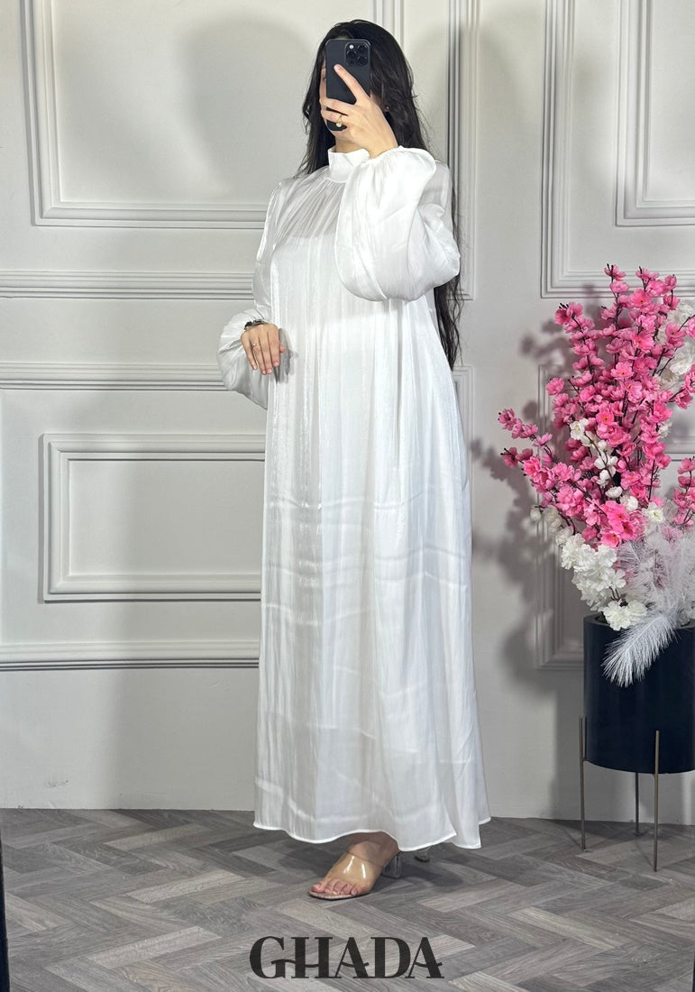 Robe longue en blanc