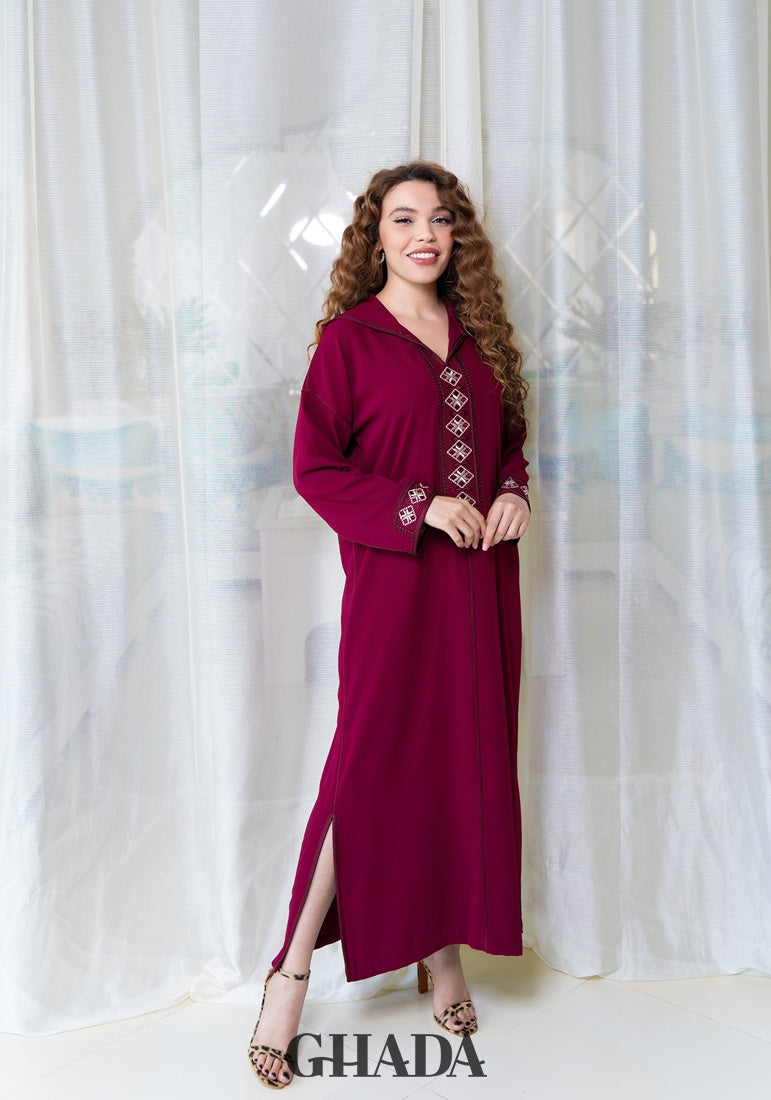 Djellaba en Broderie - Façon Maalem