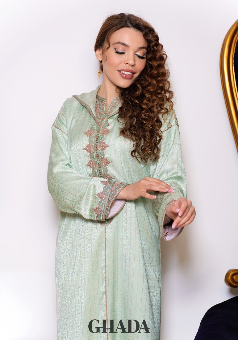 Djellaba deux pièces en Kamkha