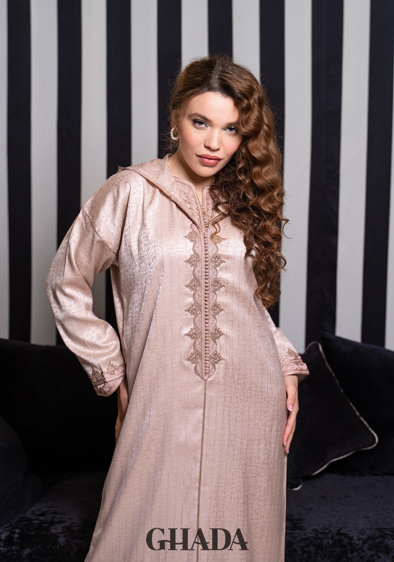 Djellaba deux pièces en Kamkha
