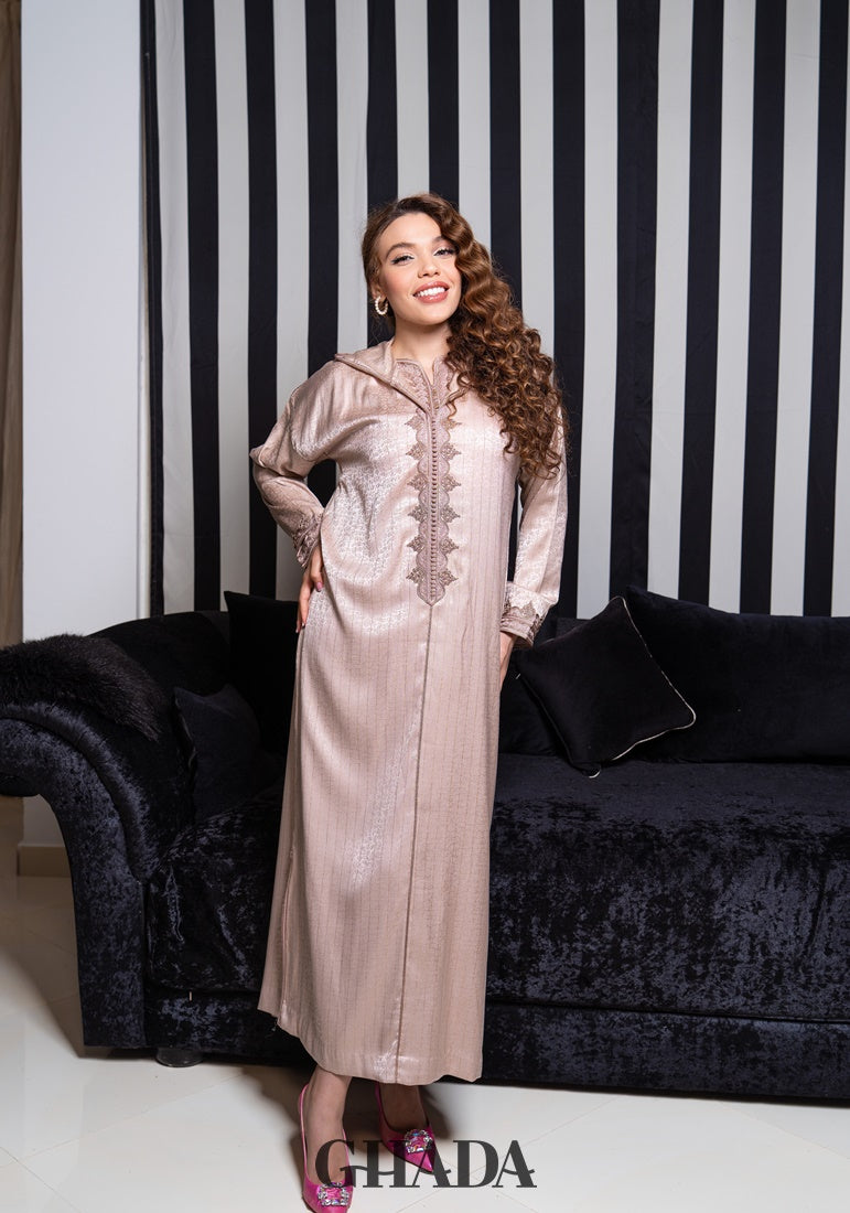 Djellaba deux pièces en Kamkha