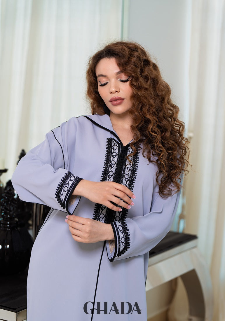 Djellaba en Broderie - Façon Maalem