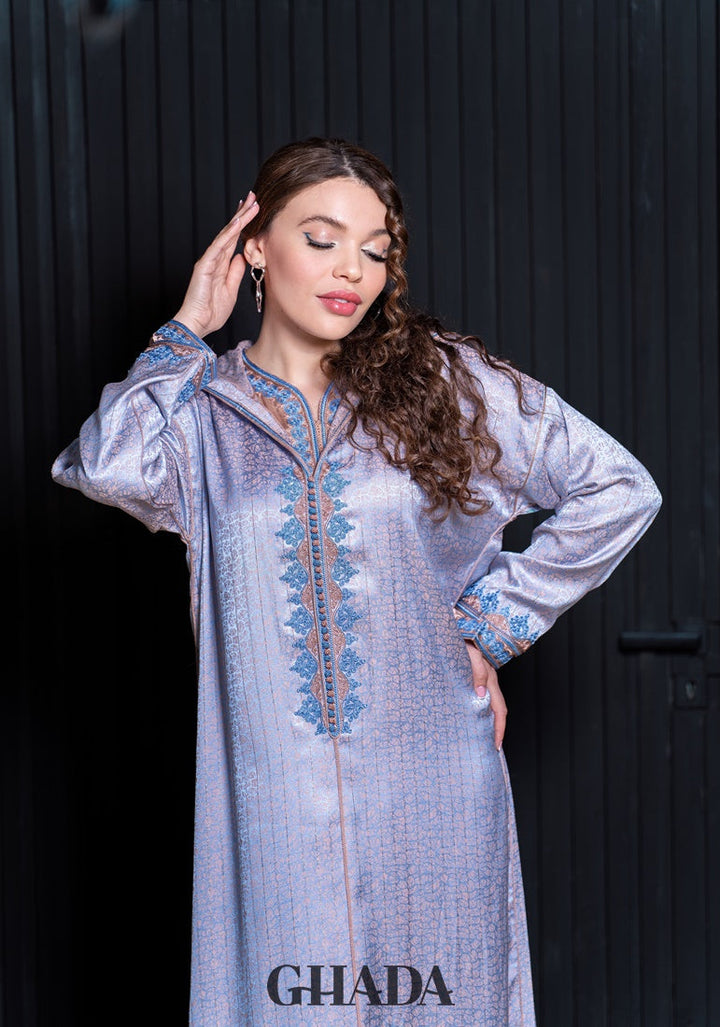 Djellaba deux pièces en Kamkha