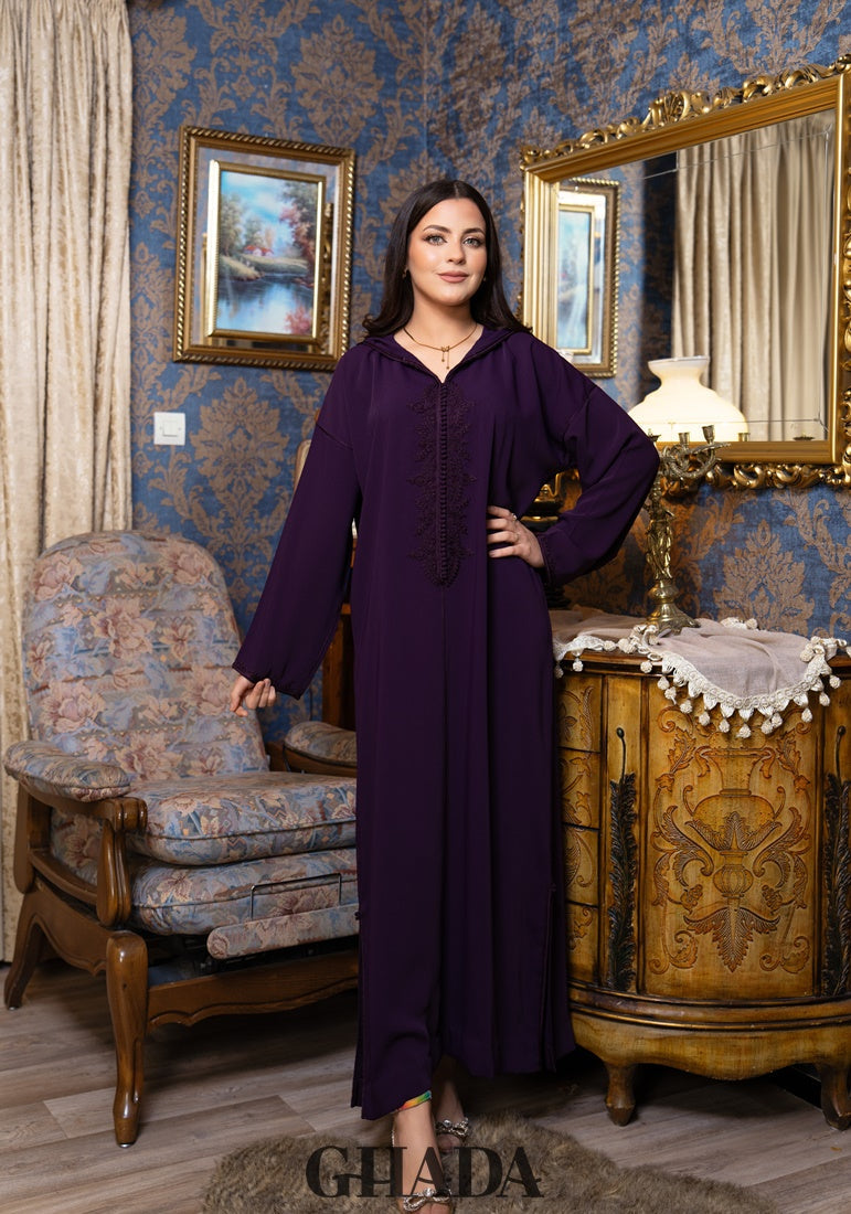 Djellaba en Broderie - Façon Maalem