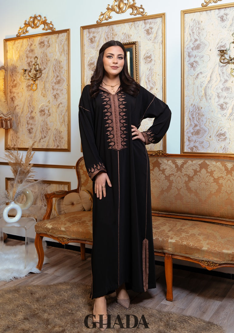 Djellaba en Broderie - Façon Maalem
