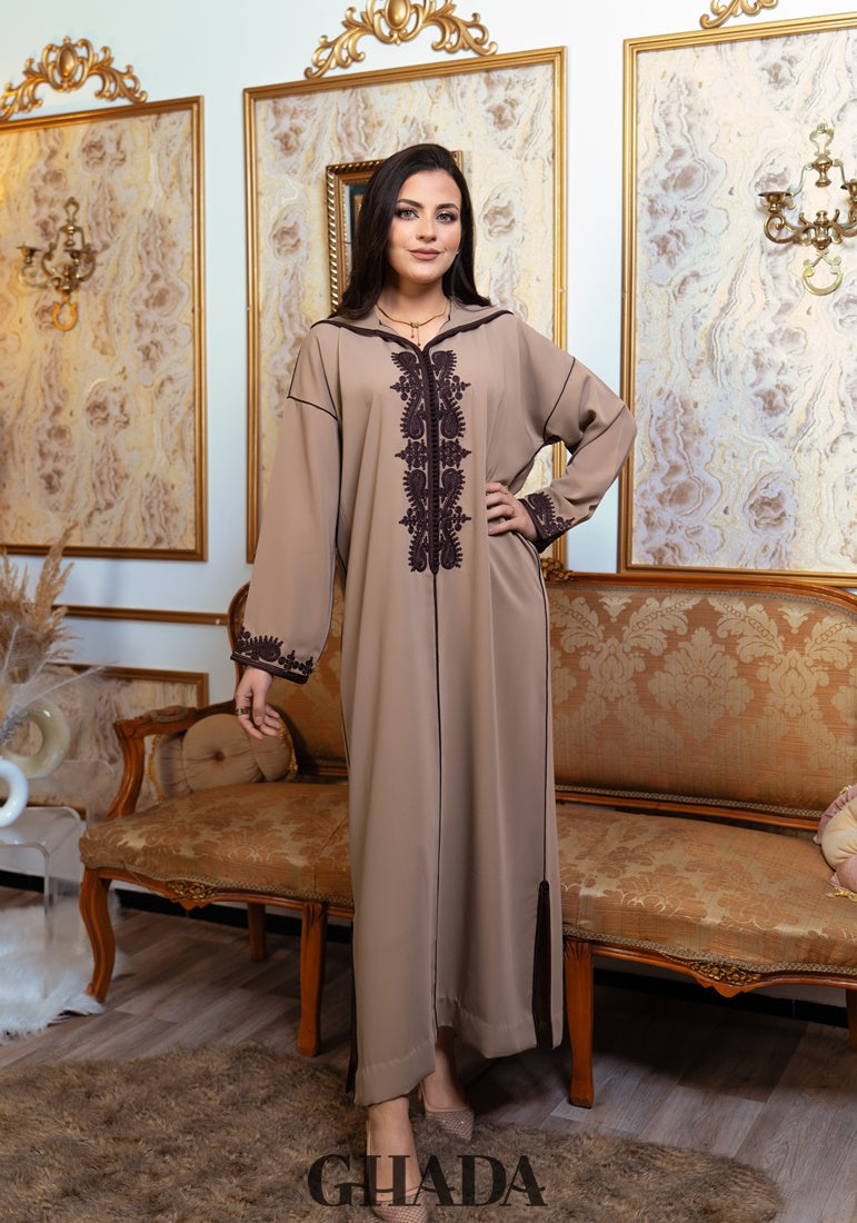 Djellaba en Broderie - Façon Maalem