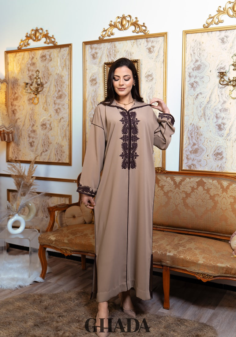 Djellaba en Broderie - Façon Maalem