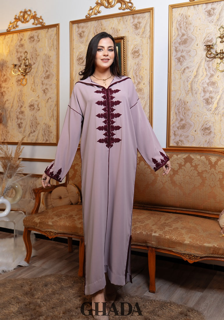 Djellaba en Broderie - Façon Maalem